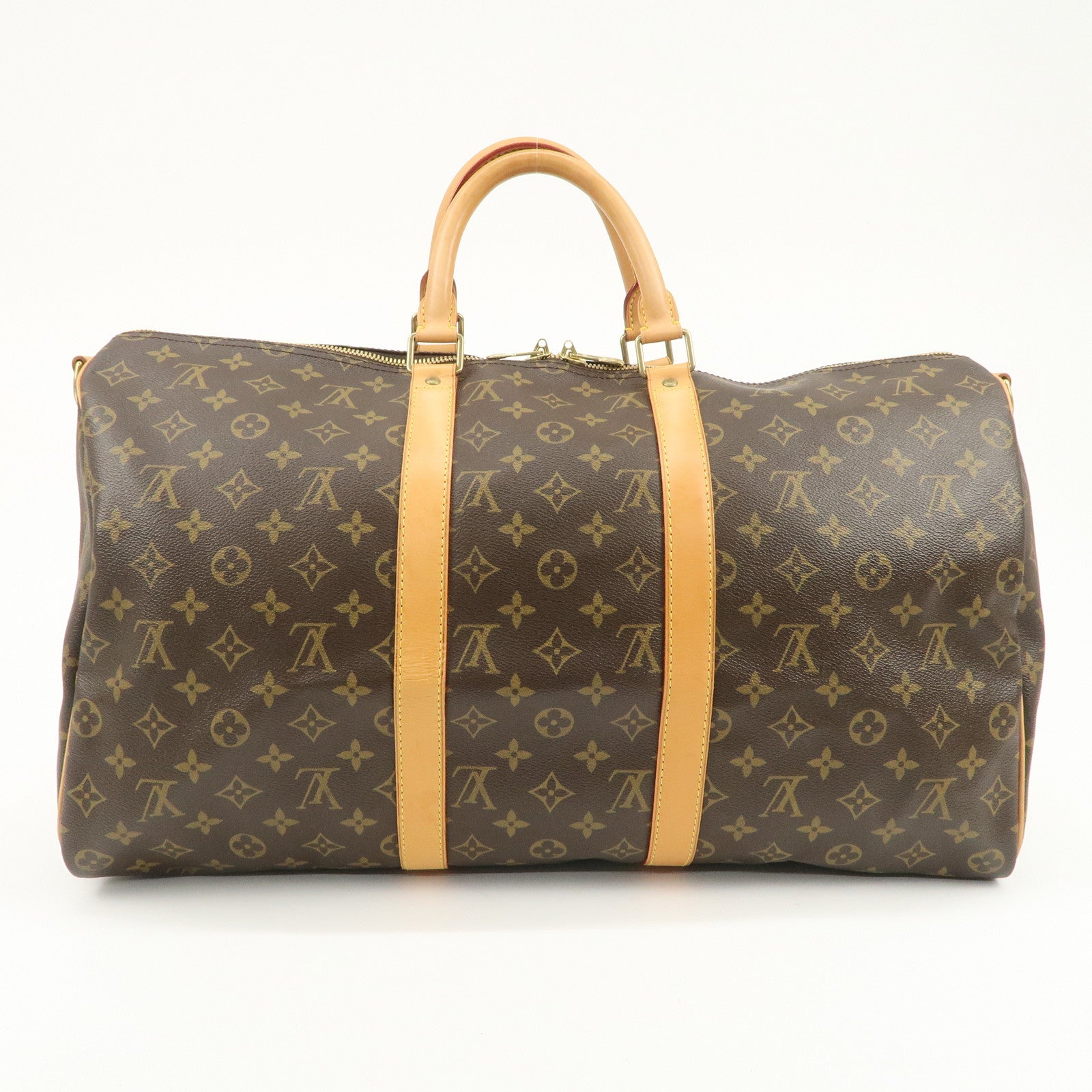 Louis Vuitton Monogram Keep All Bandouliere 50 Boston Bag M41416