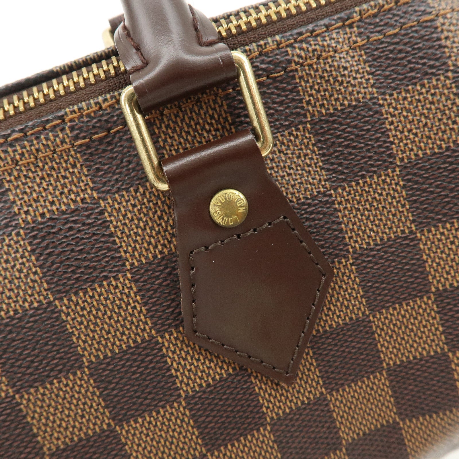 Louis Vuitton Damier Ebene Speedy 25 Hand Bag Boston Bag N41532