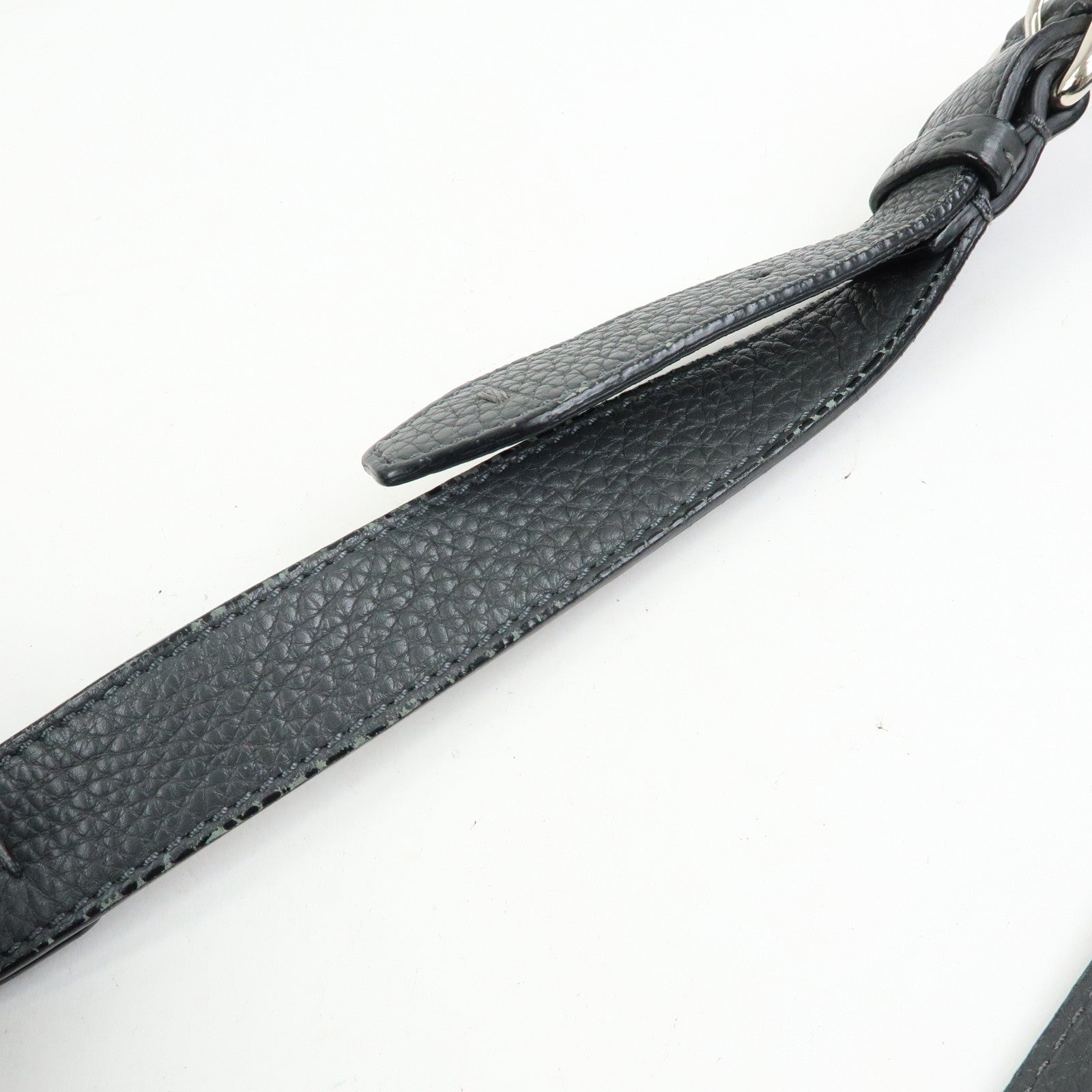 FENDI Selleria Peekaboo Leather 2Way Bag Hand Bag Gray 7VA406