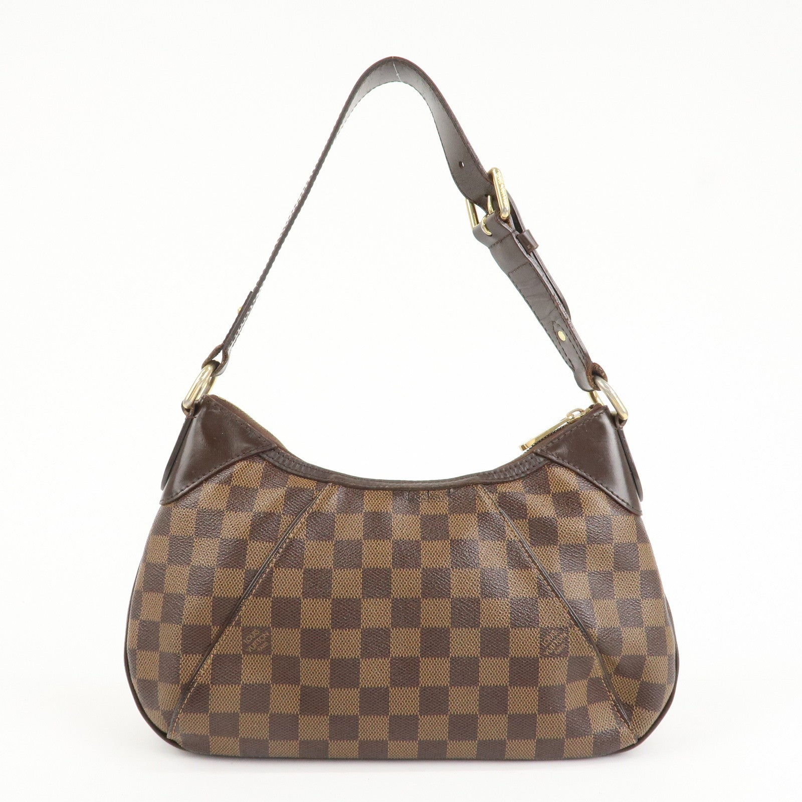 Louis Vuitton Damier Ebene Canvas Thames PM Hand Bag M48180 Used