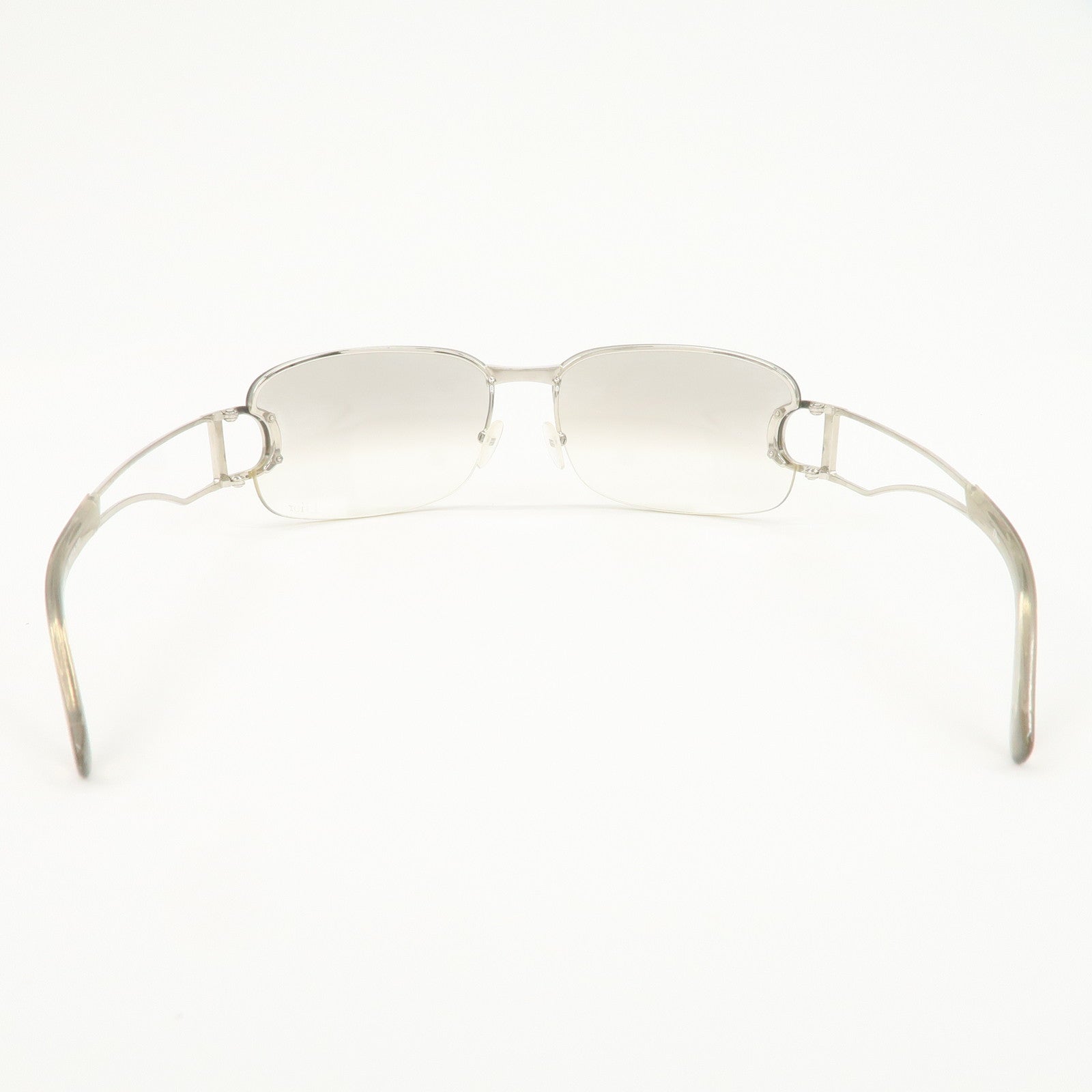 Christian Dior Clear Metal Sunglasses Silver YB7V2 61□14 127