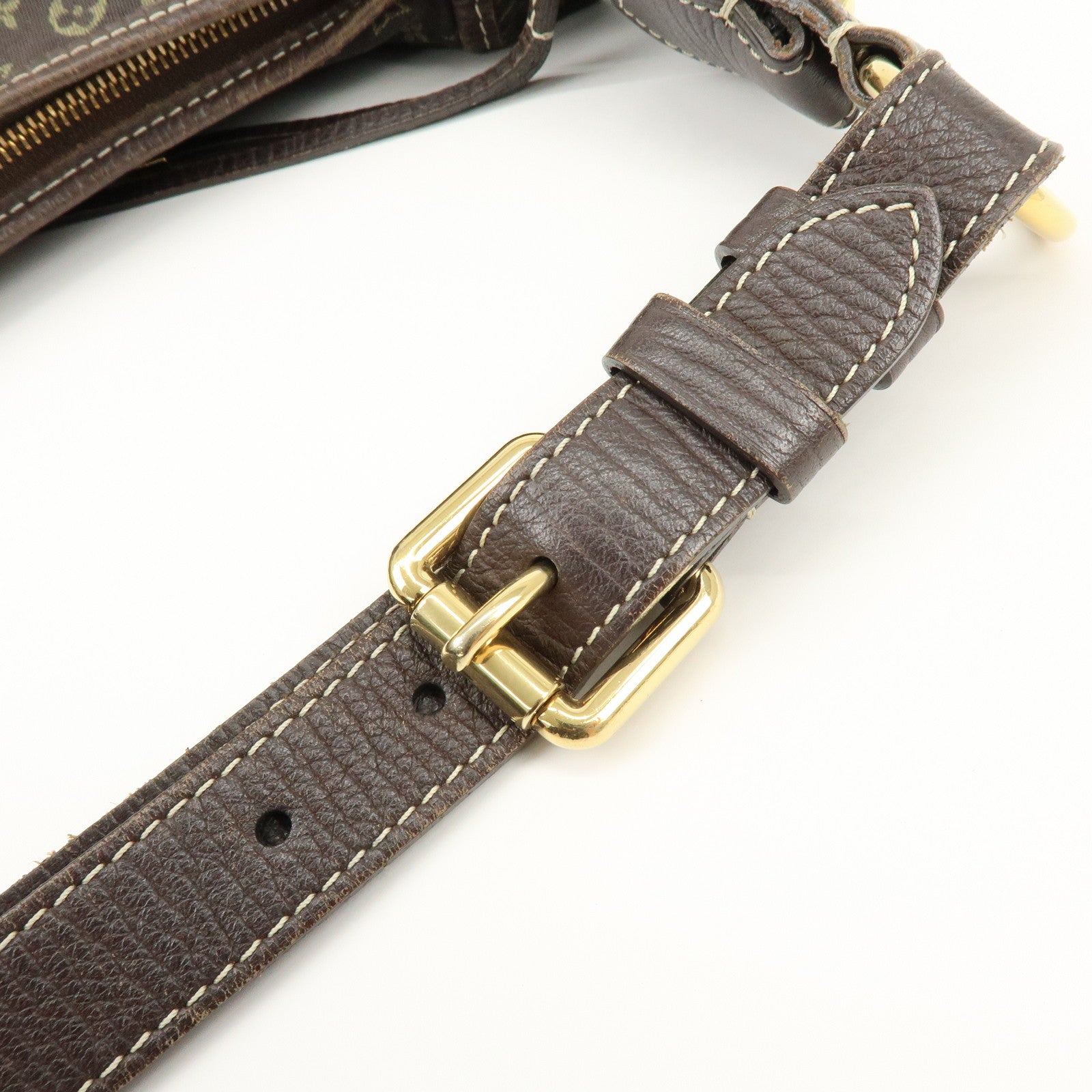 Louis Vuitton Monogram Mini Lin Manon MM Shoulder Bag Ebene M95619