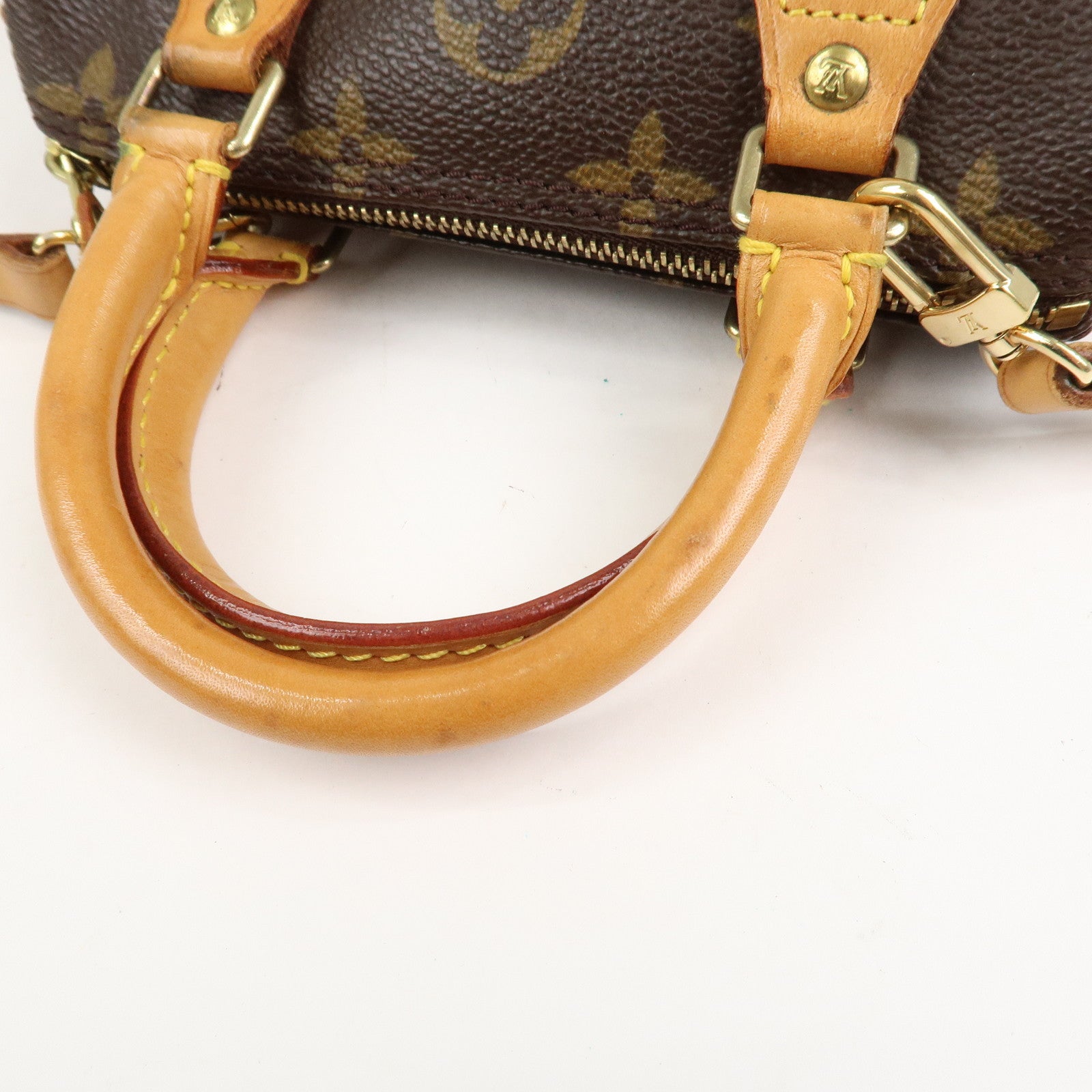 Louis Vuitton Monogram Mini Speedy Hand Bag Brown M41534