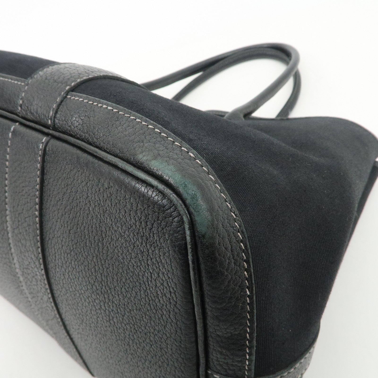 HERMES Toile Officier Negonda Garden Party PM G Stamped Tote Bag