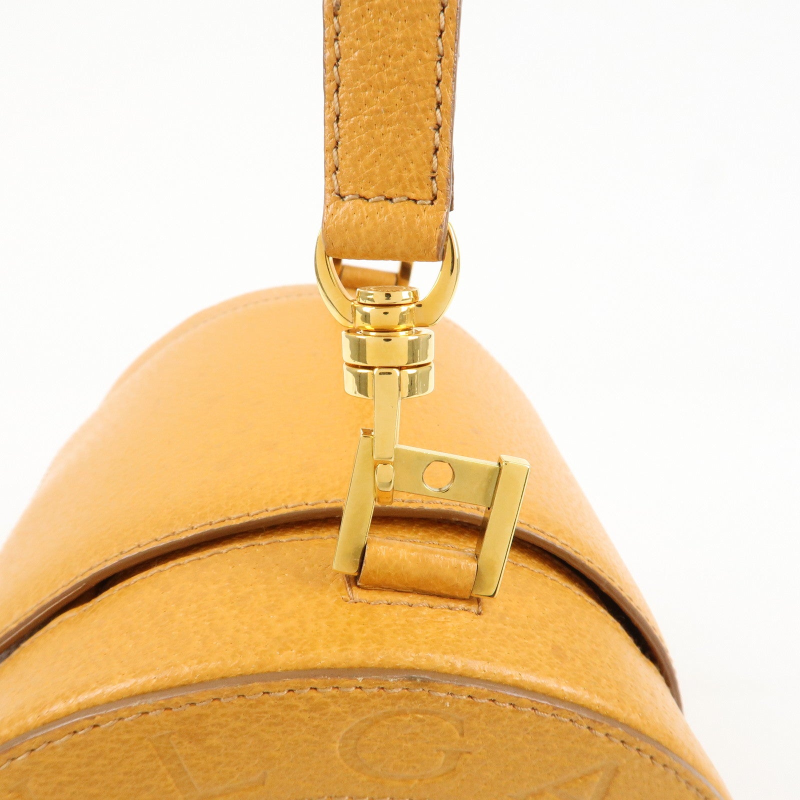BVLGARI B-zero1 Drum Shoulder Bag Mustard Yellow Used