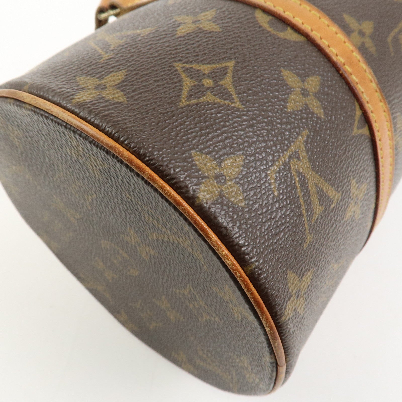 Louis Vuitton Monogram Papillon 30 Hand Bag Brown M51385