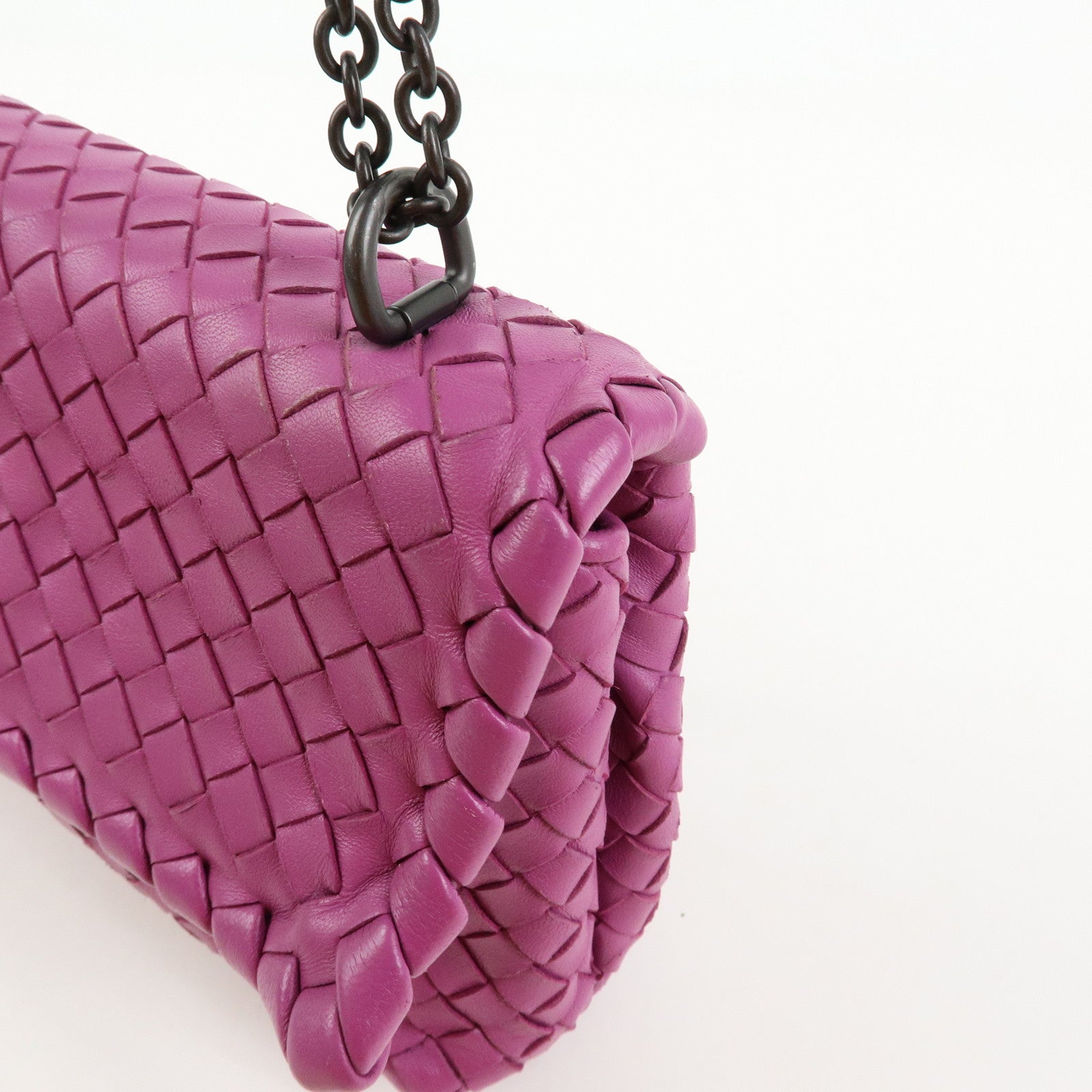 BOTTEGA VENETA Intrecciato Olimpia Leather Shoulder Bag 353258