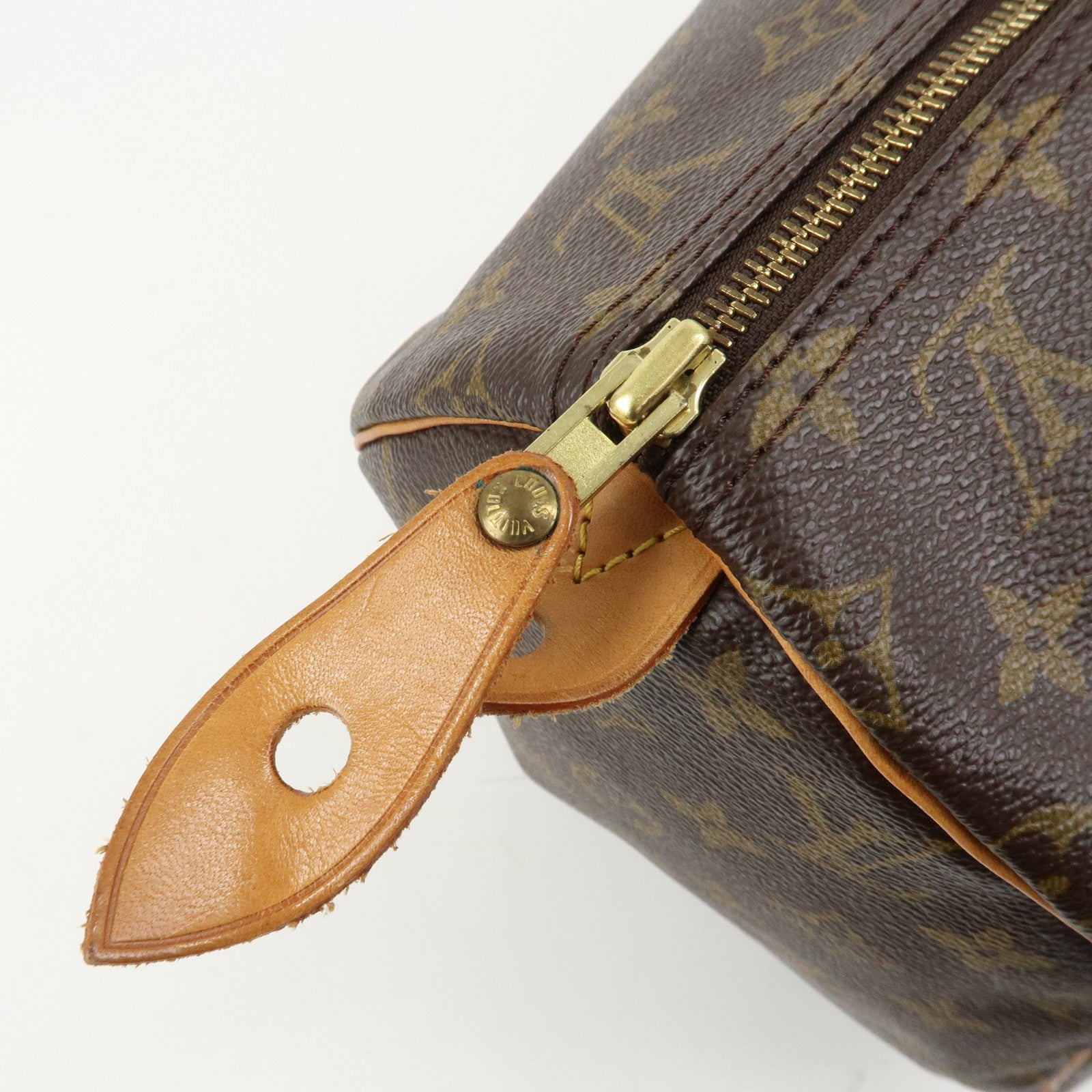 Louis Vuitton Monogram Speedy 40 Hand Bag Boston Bag Brown M41522