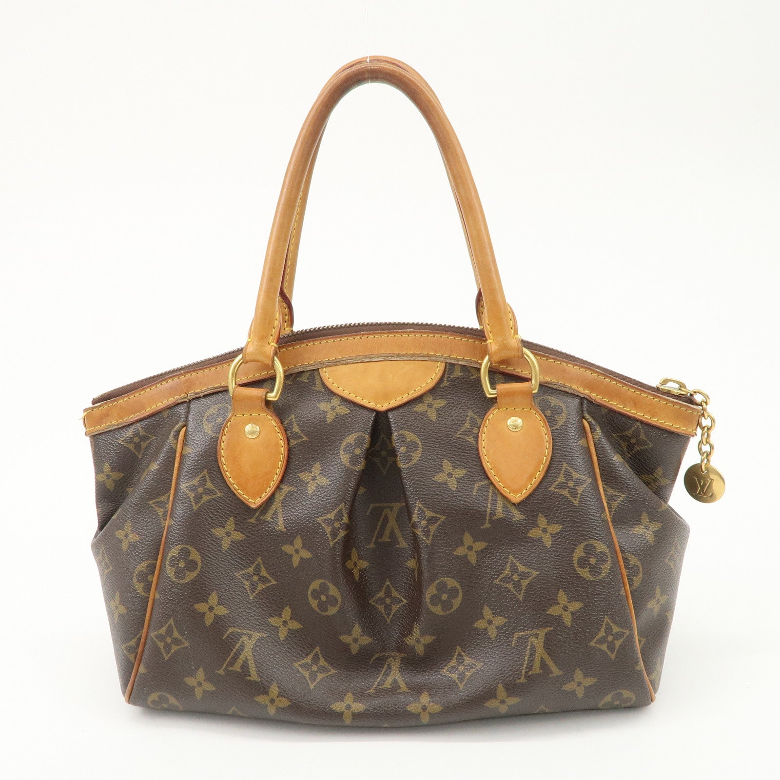 Louis Vuitton Monogram Tivoli PM Hand Bag Brown M40143 Used