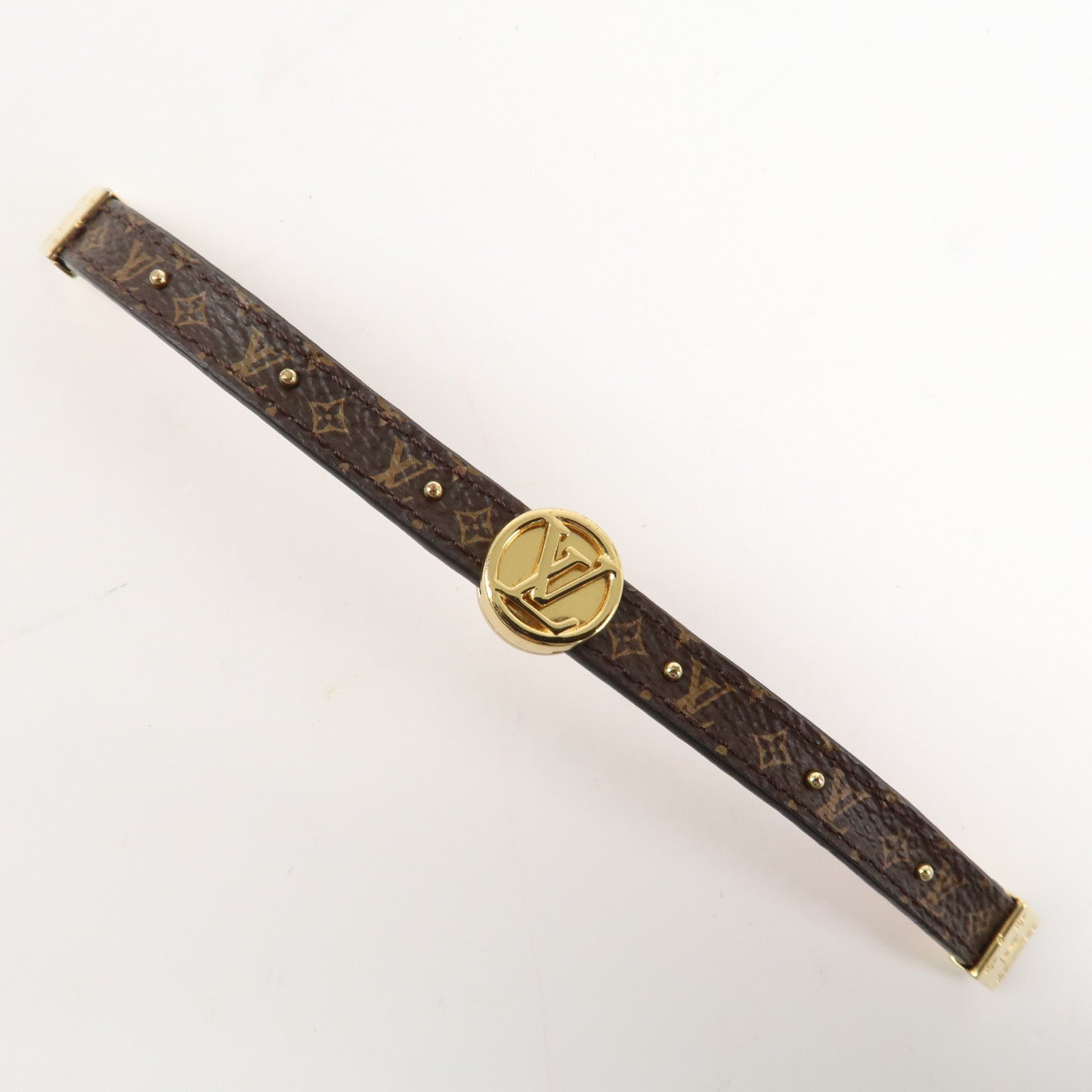 Louis Vuitton Monogram LV Circle Reversible Bracelet M6268E Used
