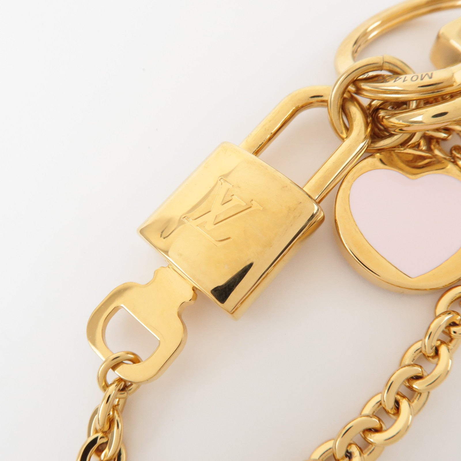 Louis Vuitton Cadenas LV Heart Metal Key Charm Gold M01425