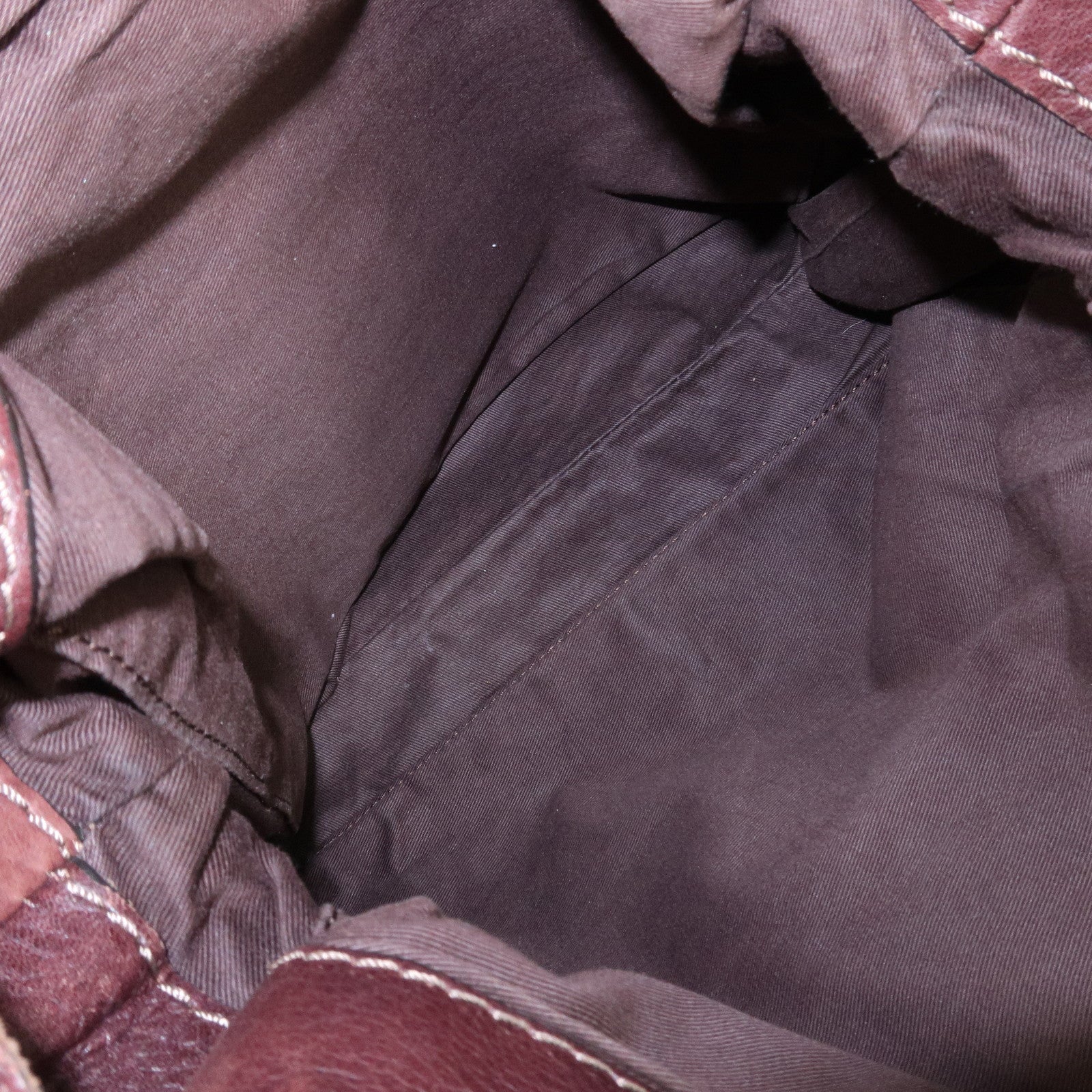 Chloe Paddington Leather Shoulder Crossbody Bag Brown