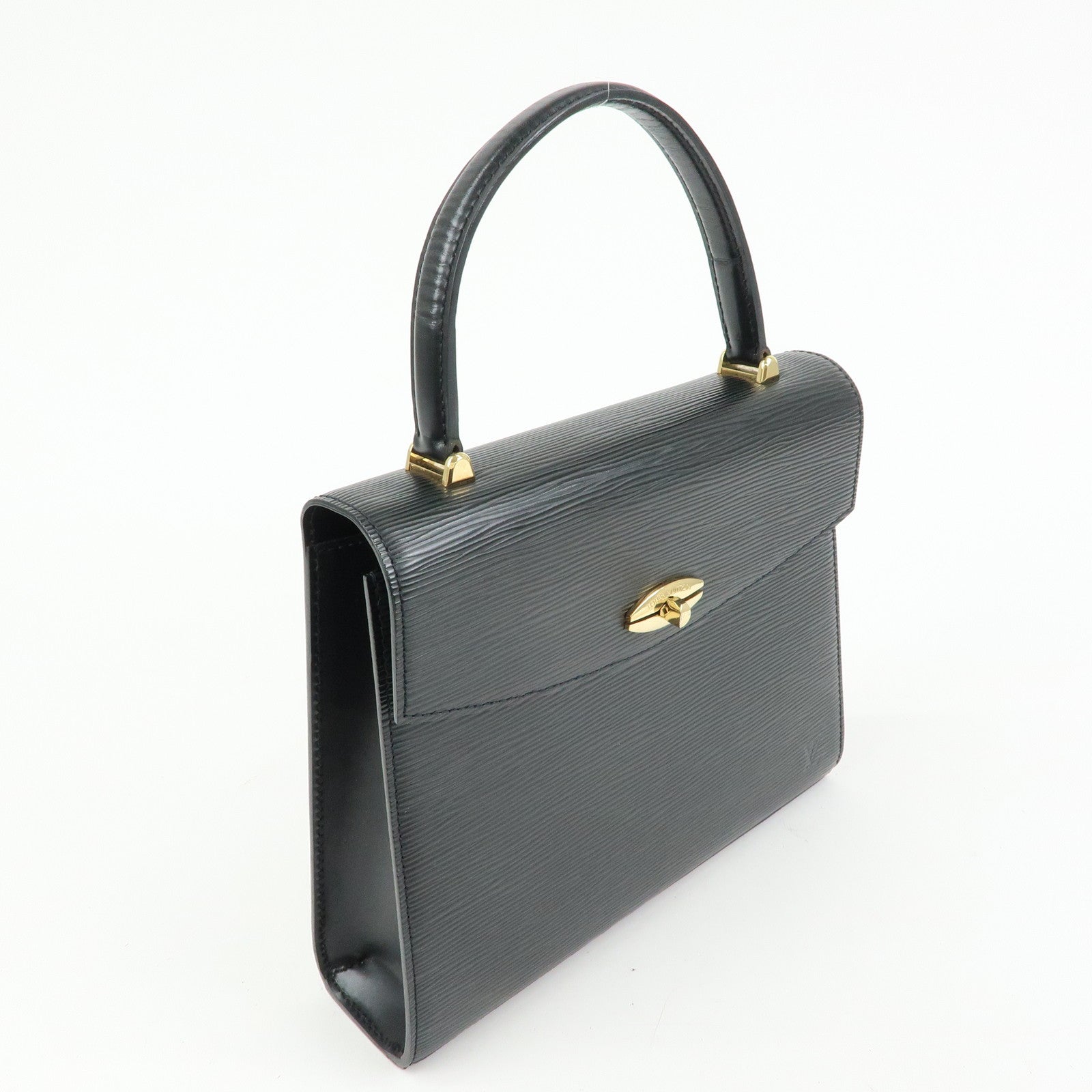 Louis Vuitton Epi Leather Malesherbes Hand Bag Noir Black M52372