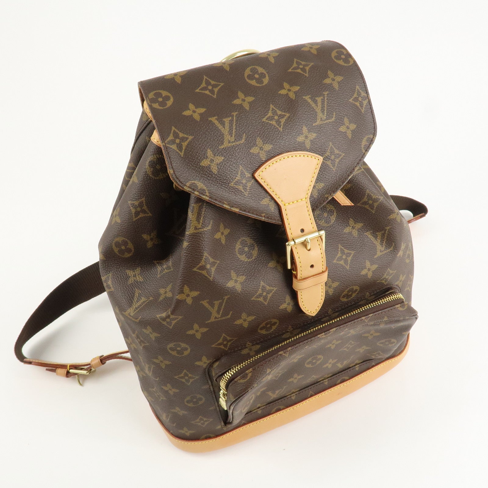Louis Vuitton Monogram Montsouris GM Backpack Brown M51135 Used