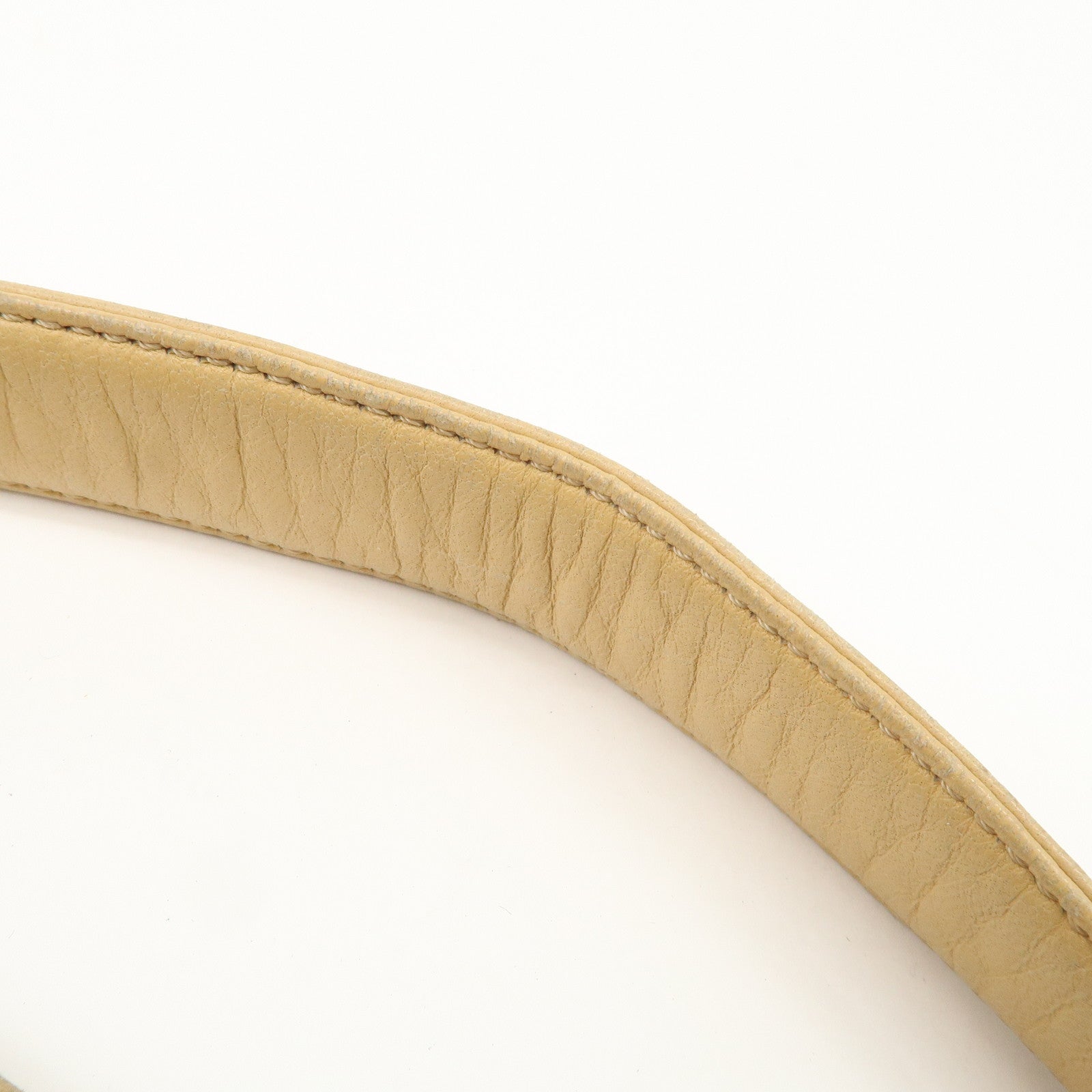 CHANEL Matelasse Lamb Skin Chain Shoulder Bag Beige A29285 Used