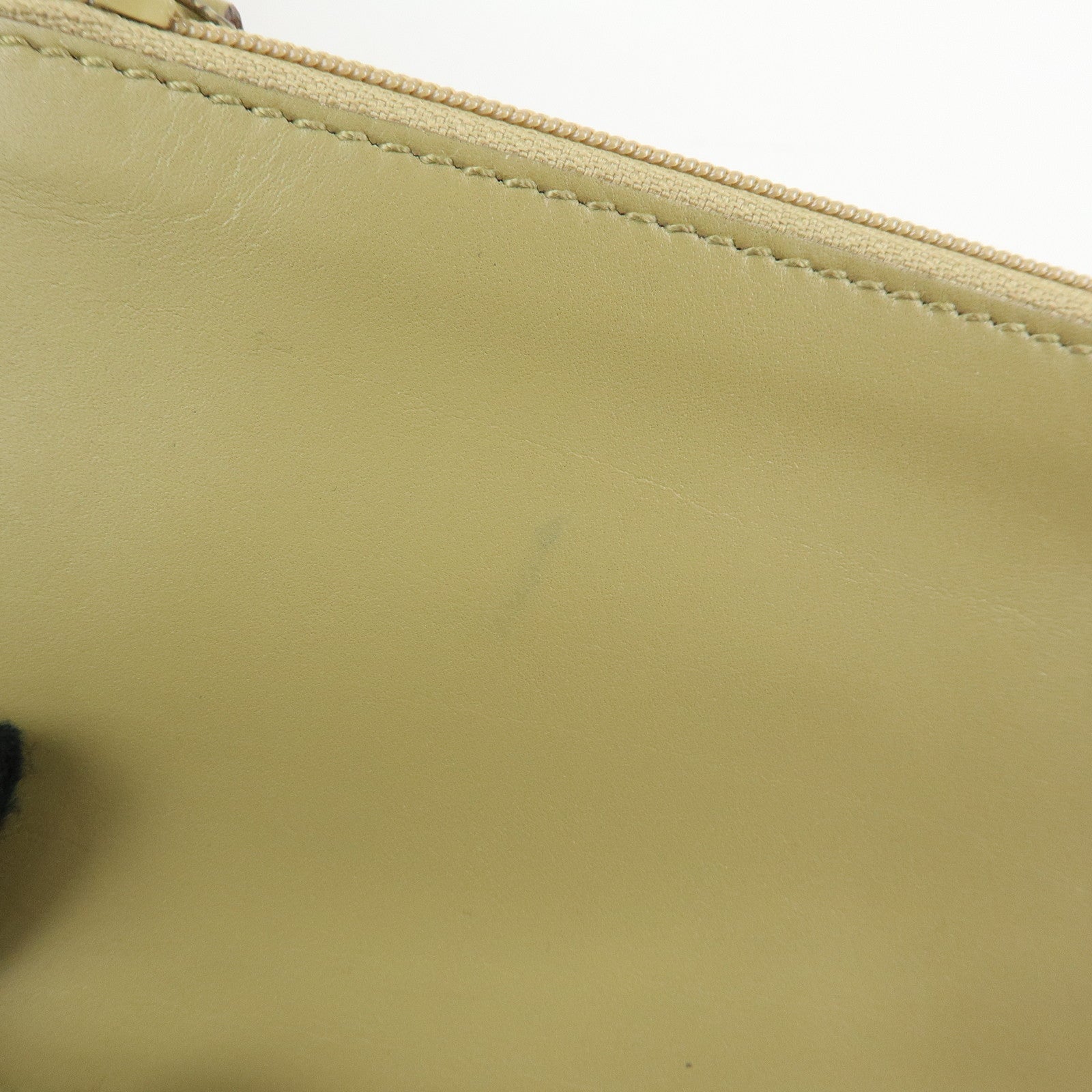 GUCCI GG Canvas Leather Shoulder Bag Hand Bag Beige 90646
