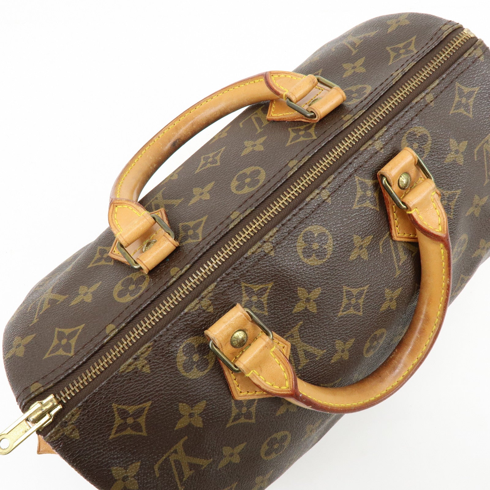 Louis Vuitton Monogram Speedy 30 Boston Bag Hand Bag Brown M41526