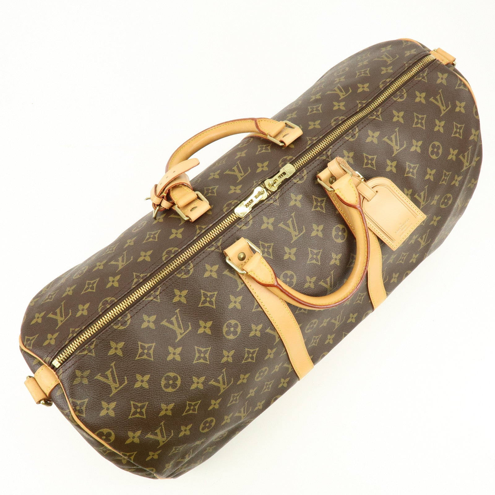 Louis Vuitton Monogram Keep All Bandouliere 55 Boston Bag M41414