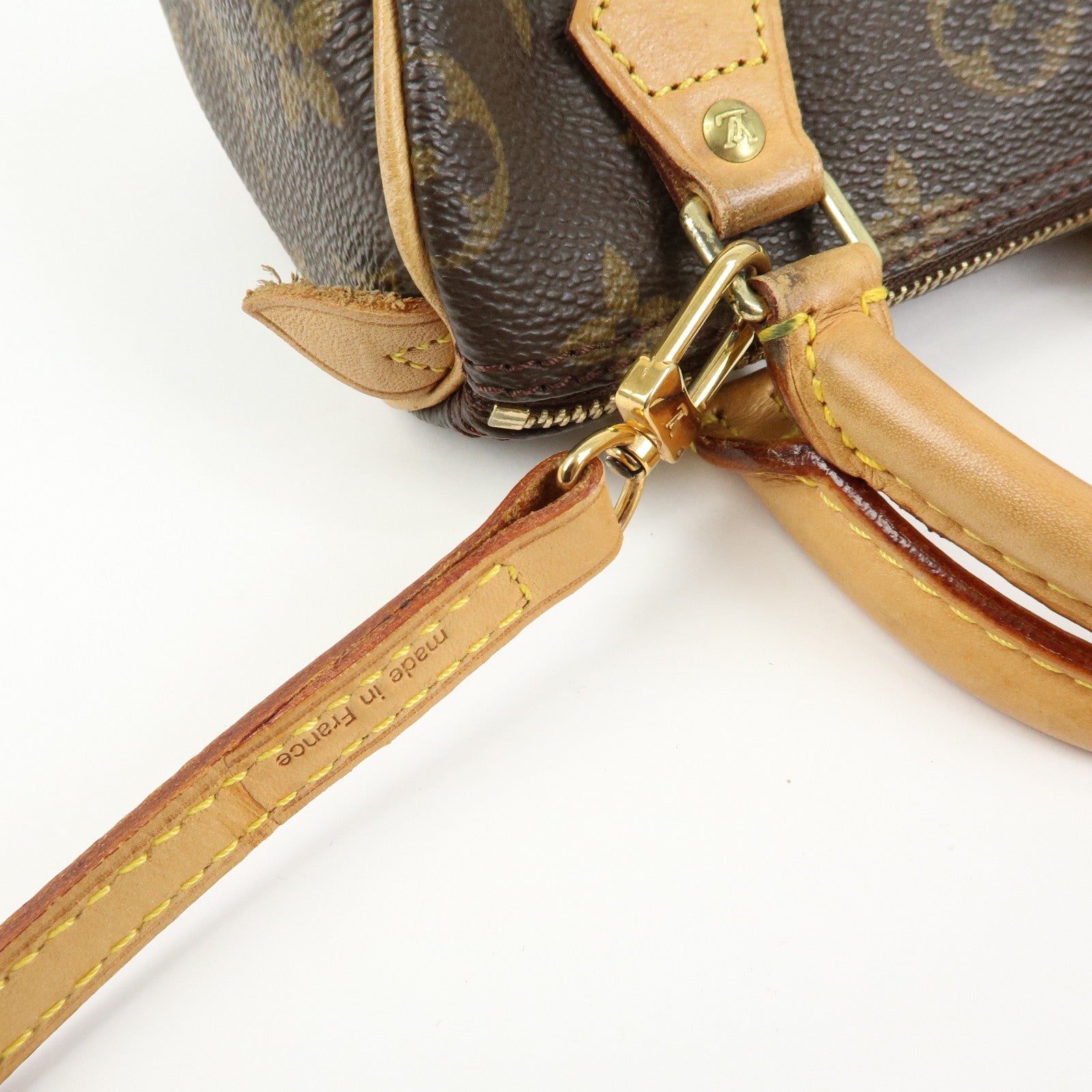 Louis Vuitton Monogram Mini Speedy Hand Shoulder Bag Brown M41534