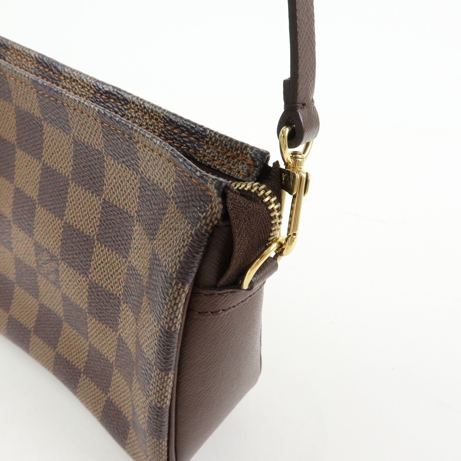 Louis Vuitton Damier Trousse Makeup Accessory Pouch Brown N51982