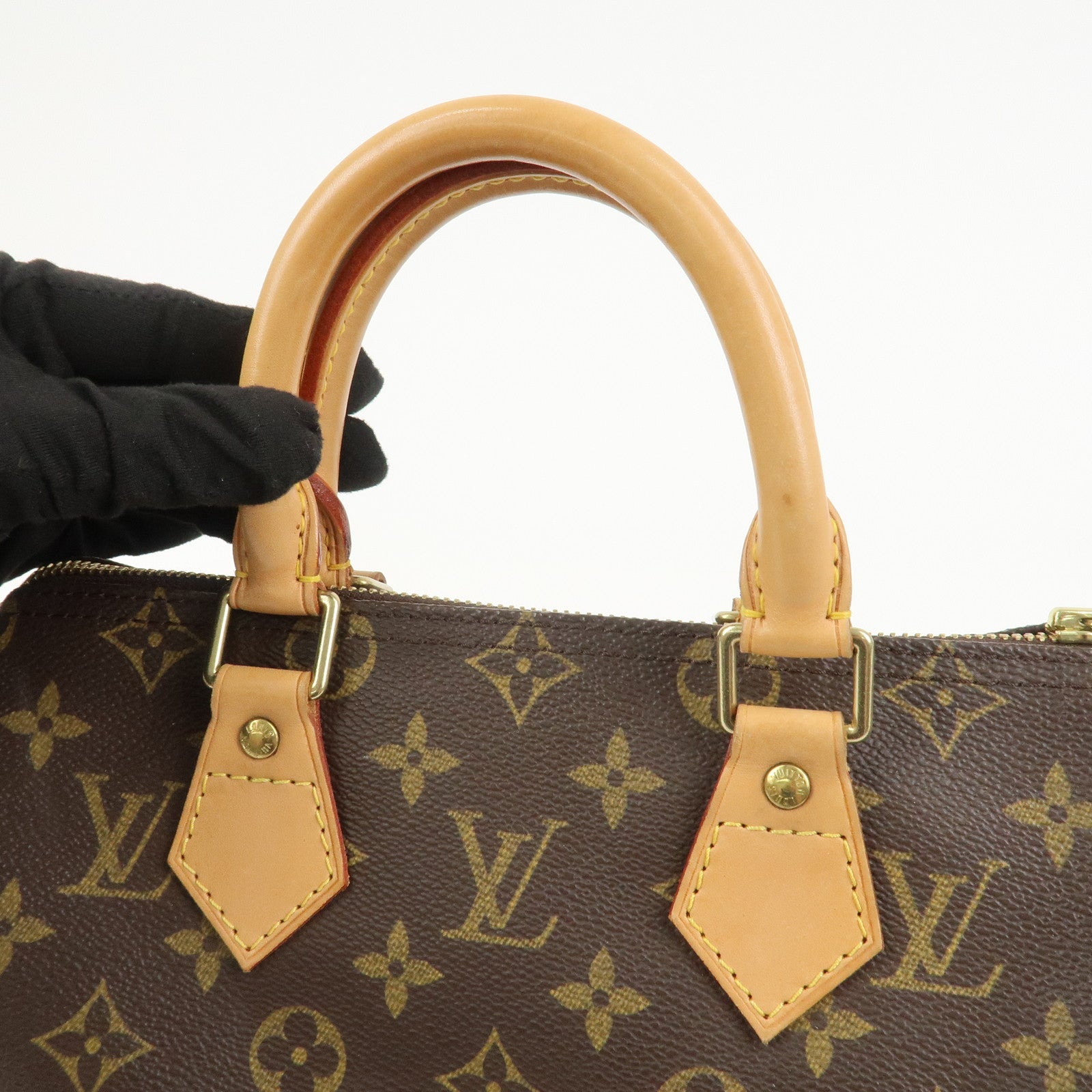 Louis Vuitton Monogram Speedy 25 Boston Bag Hand Bag Brown M41528