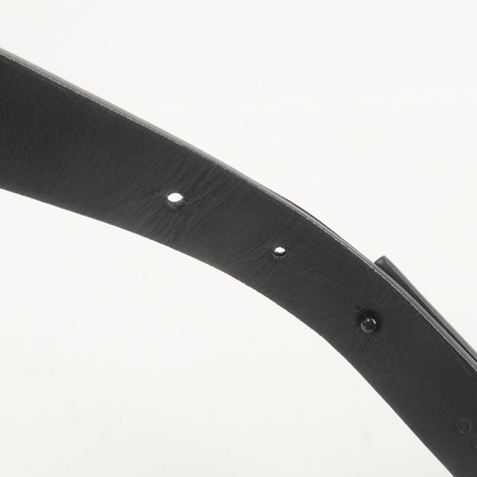 GUCCI Leather Waist Pouch Body Bag Black 037.1312