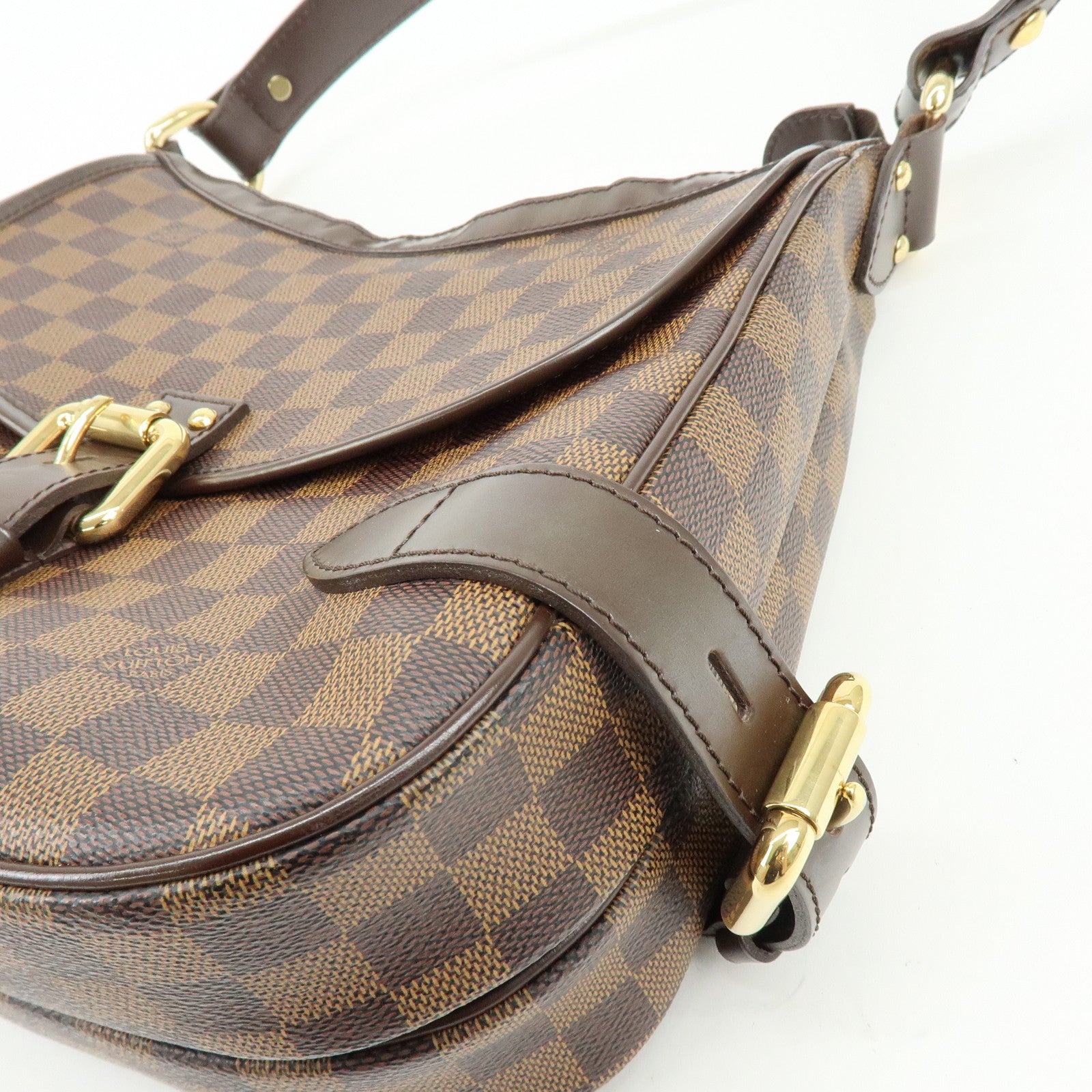 Louis Vuitton Damier Highbury Canvas Shoulder Bag Brown N51200
