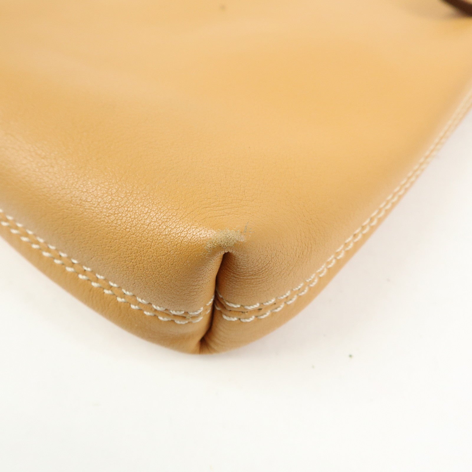 LOEWE Leather Shoulder Bag Crossbody Bag Camel Brown