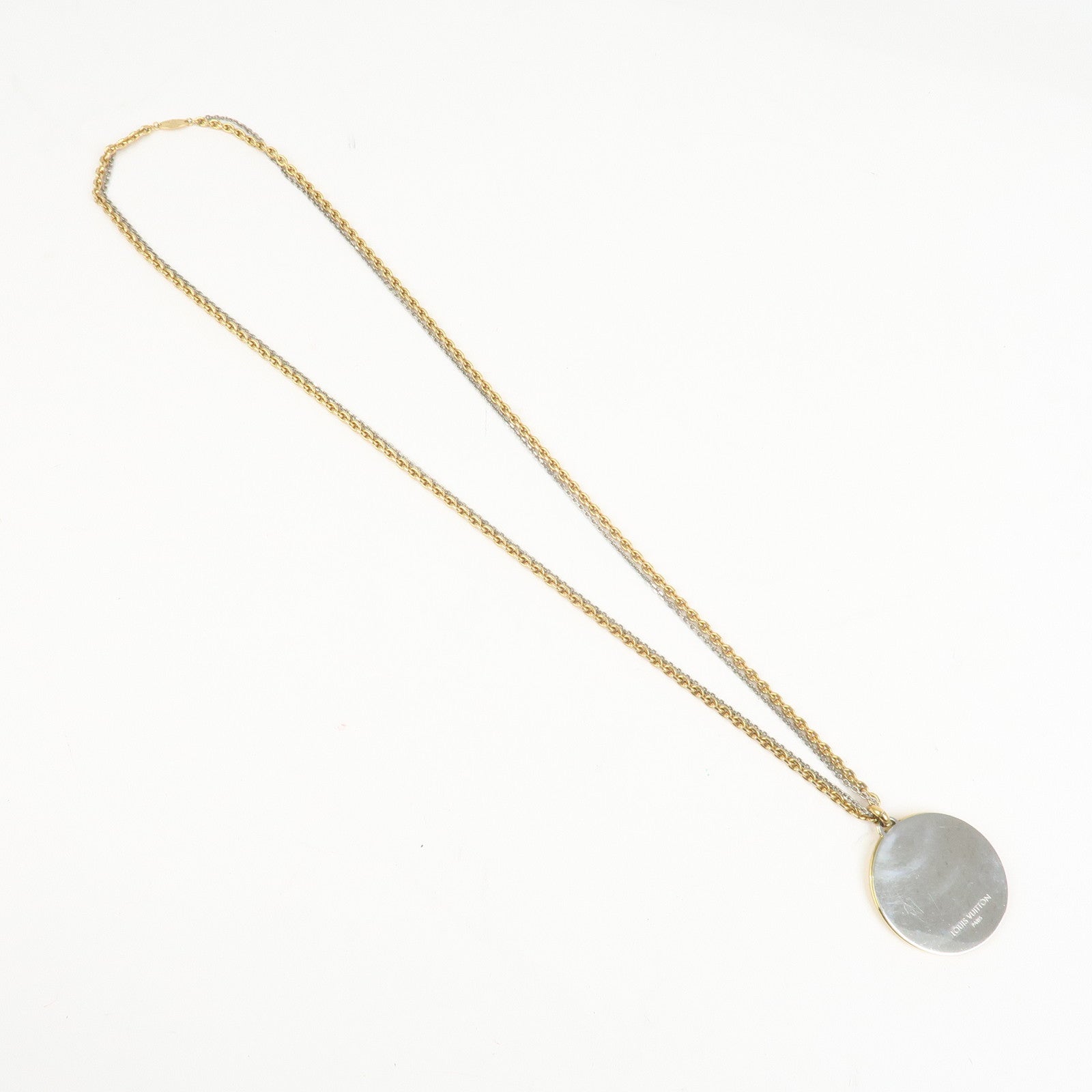 Louis Vuitton Collier Louise LV Initial Metal Necklace Gold M64281