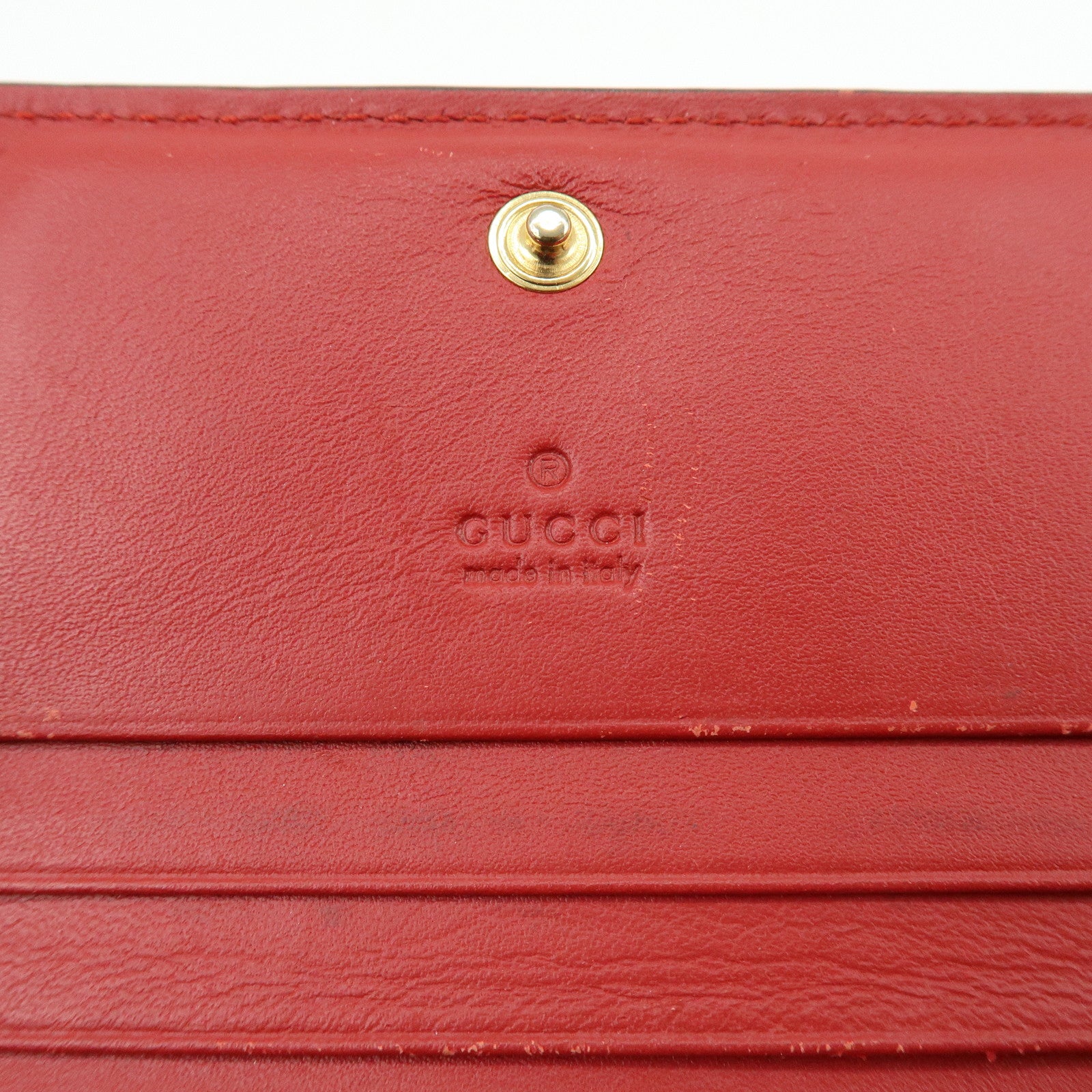 GUCCI LOVE Rainbow GG Supreme PVC Leather Compact Wallet 476412