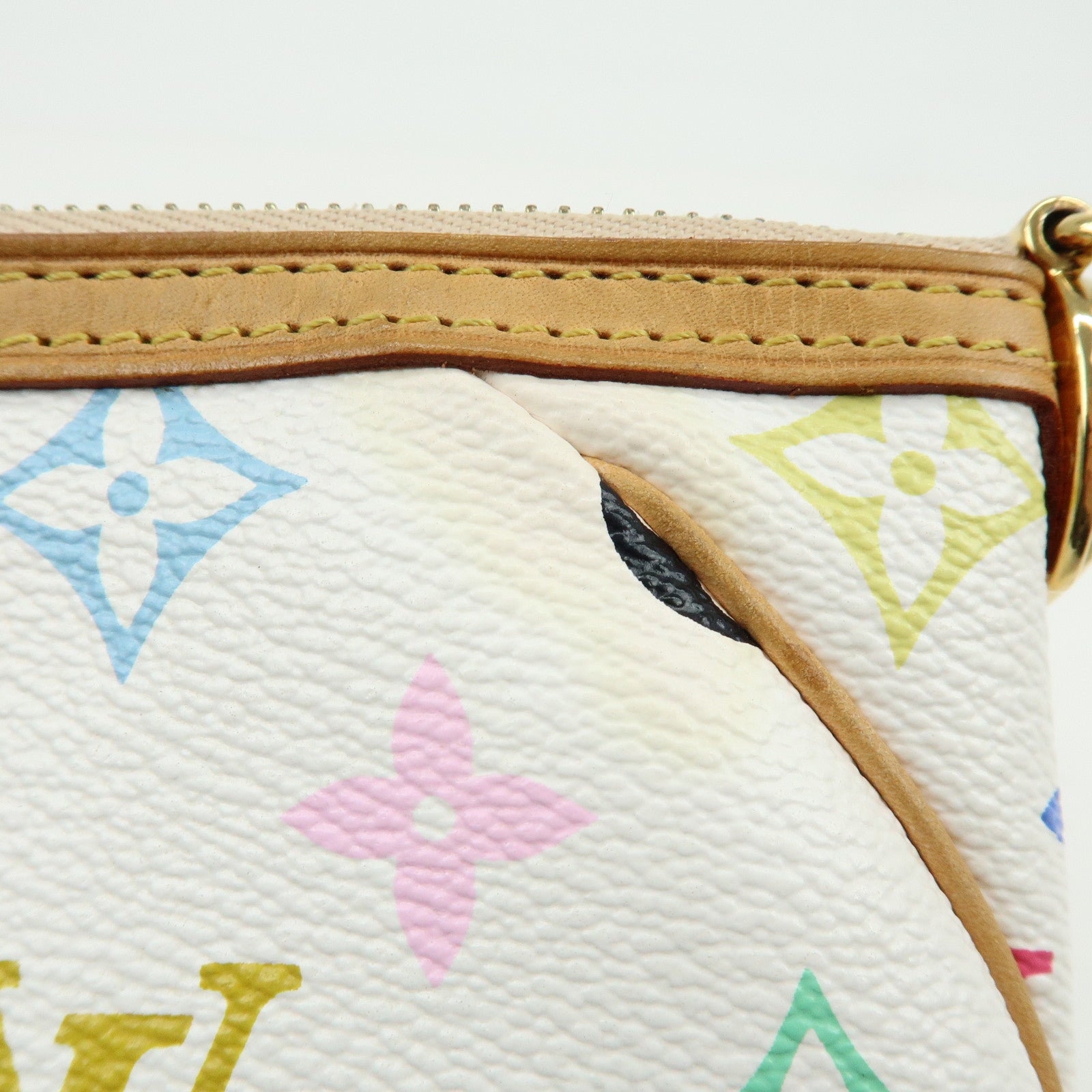 Louis Vuitton Monogram Multicolor Pochette Milla MM Blanc M60096
