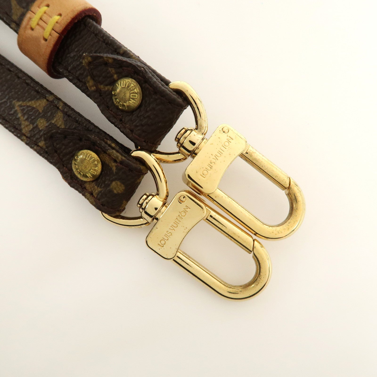 Louis Vuitton Monogram Adjustable Shoulder Strap Brown 120cm J52315