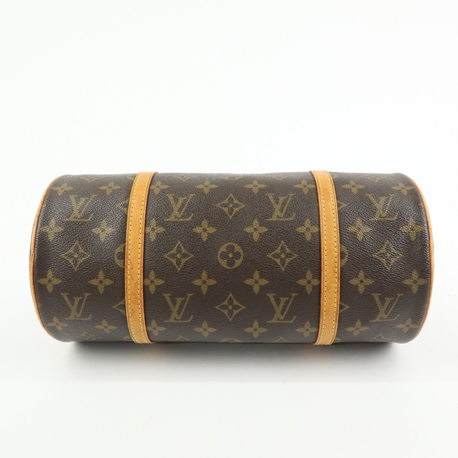 Louis Vuitton Monogram Papillon 30 Hand Bag Brown M51385