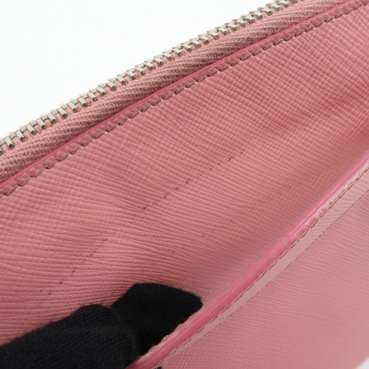PRADA Saffiano Leather 2Way Bag Clutch Bag Shoulder Bag Pink