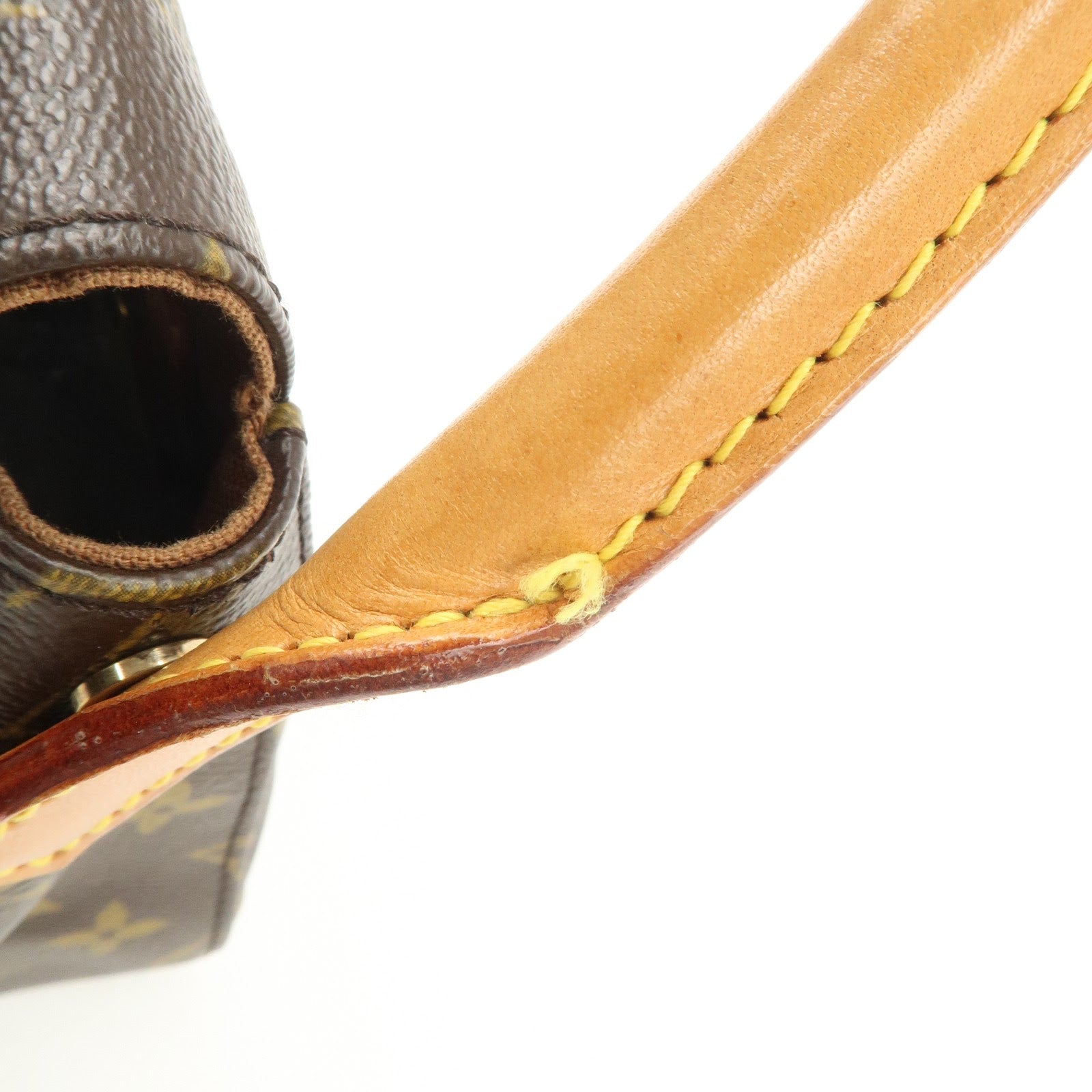 Louis Vuitton Monogram Mini Looping Shoulder Bag Brown M51147 Used