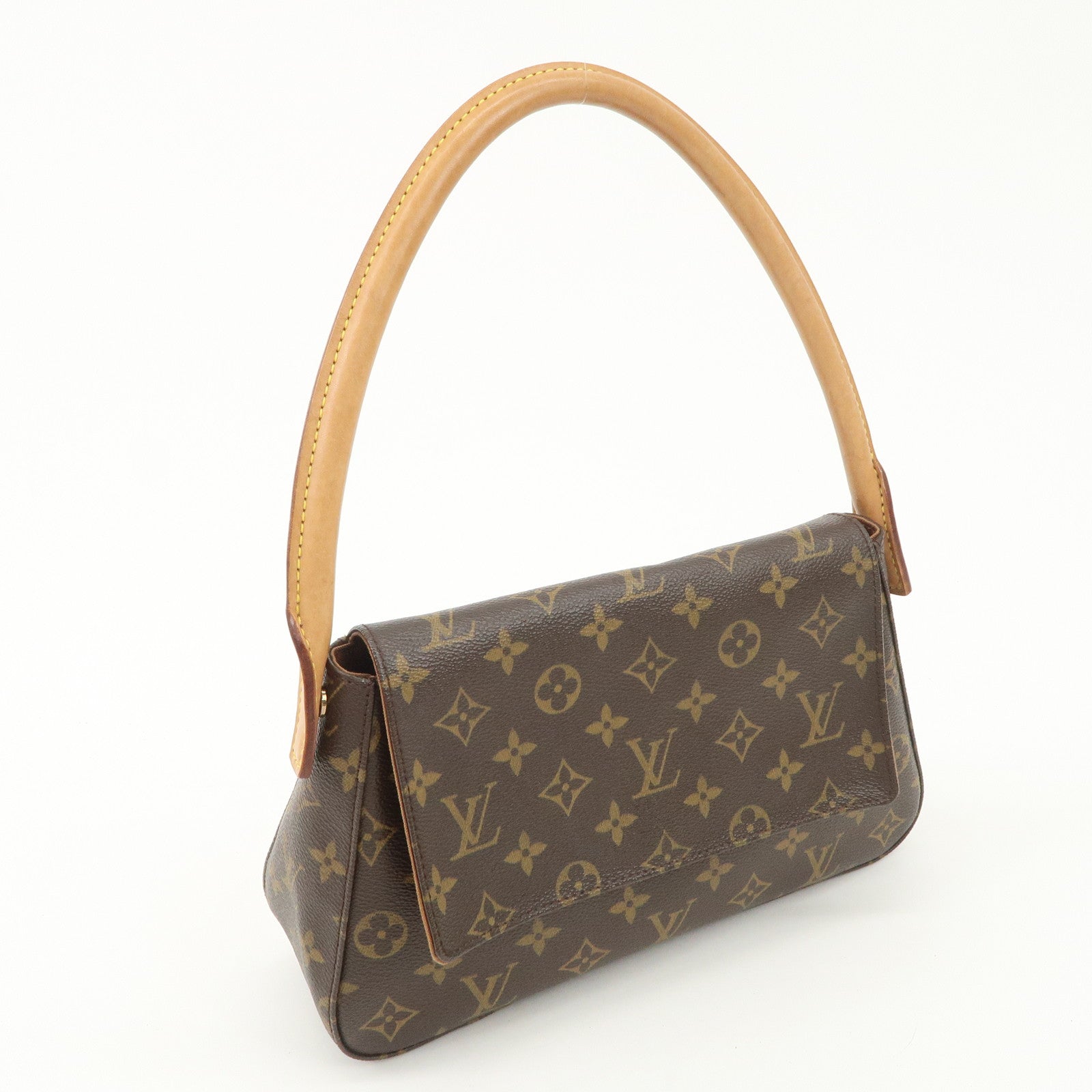 Louis Vuitton Monogram Mini Looping Shoulder Bag Brown M51147