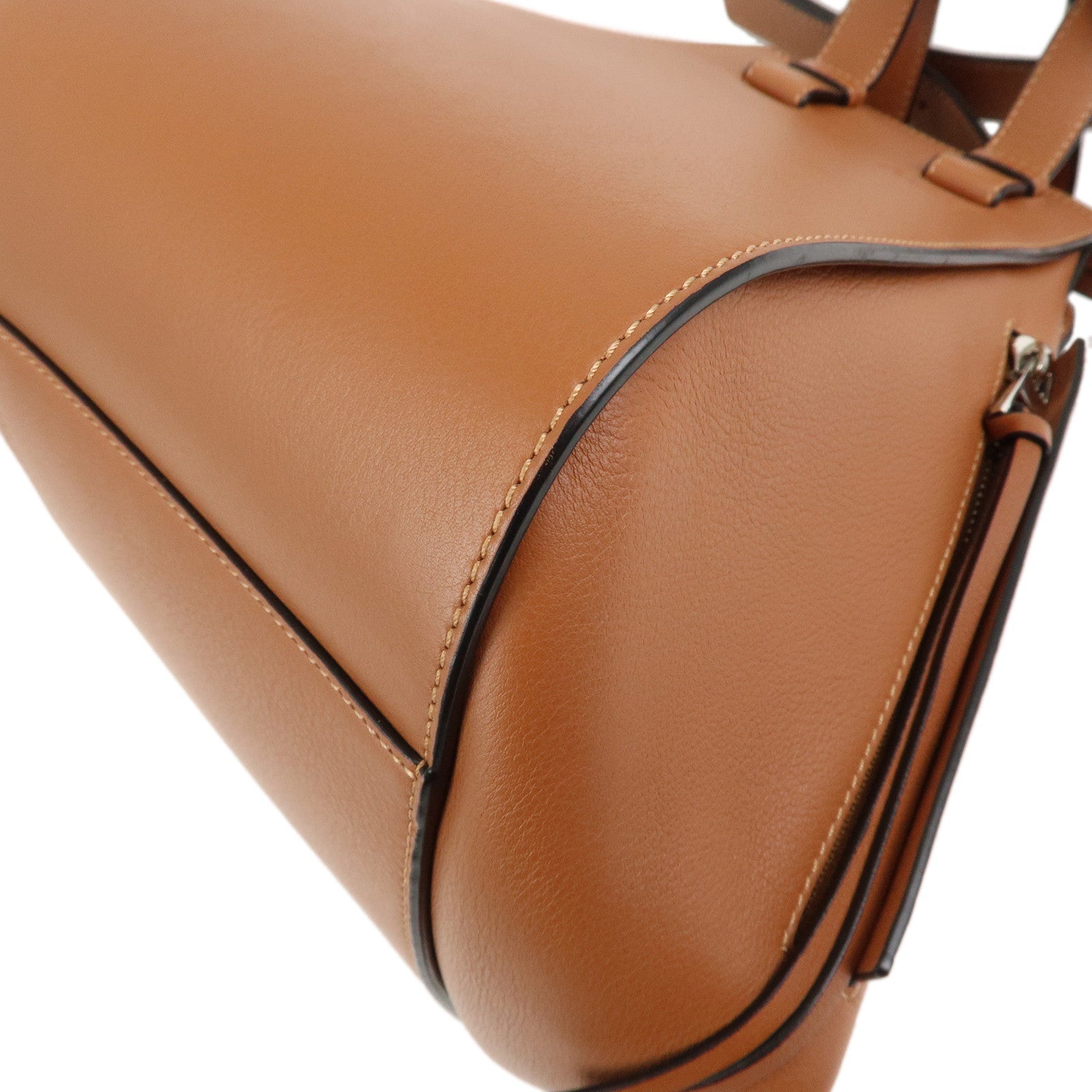 LOEWE Anagram Leather Hammock Small Shoulder Crossbody Bag Brown