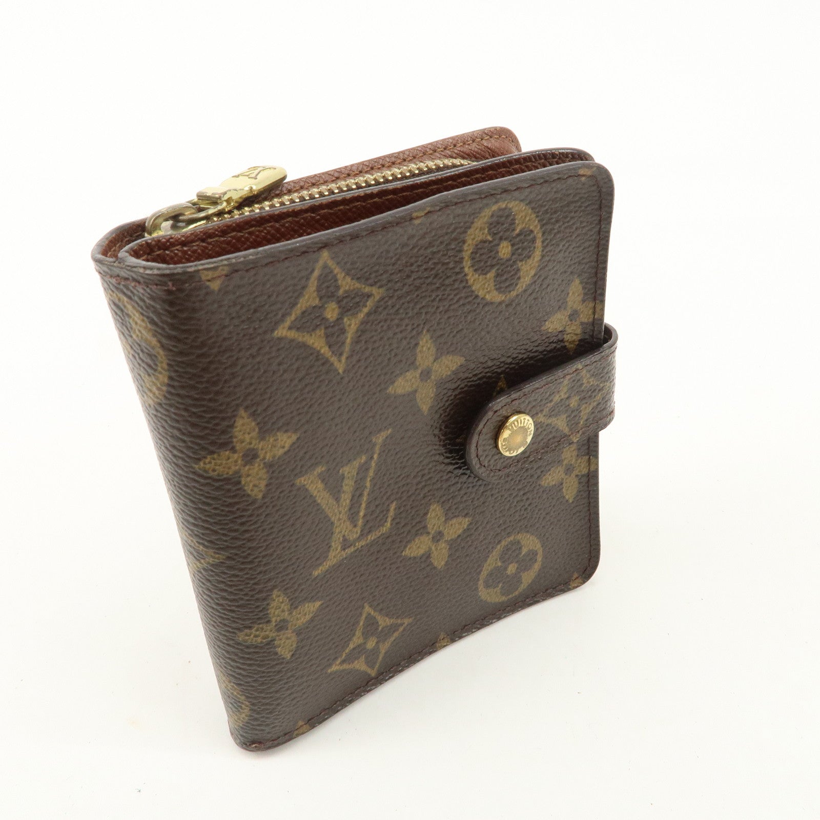 Louis Vuitton Louis Monogram Compact Small Zippy Wallet M61667 Used