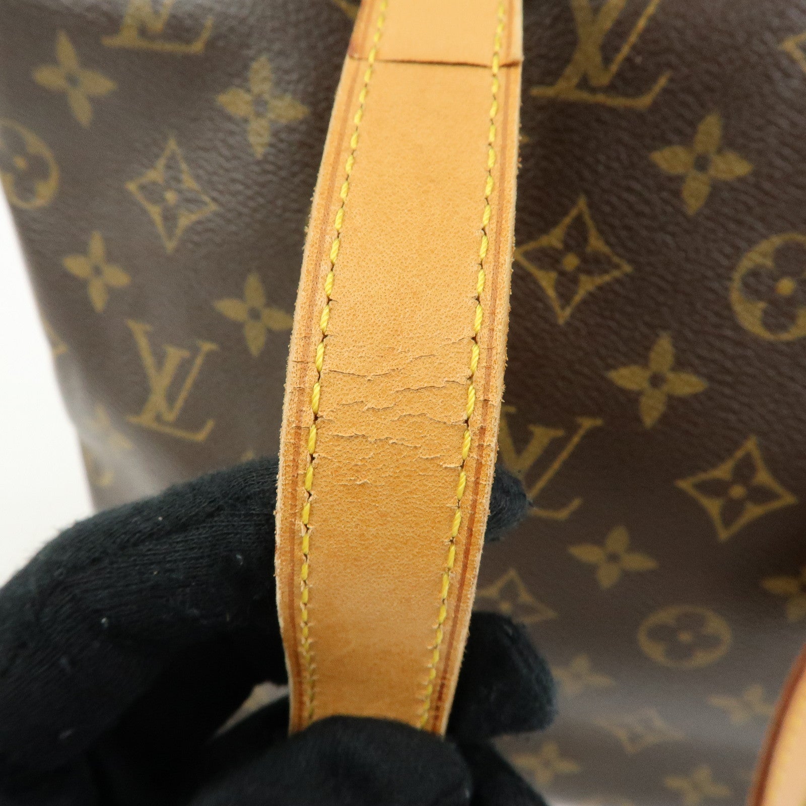 Louis Vuitton Monogram Cabas Piano Tote Bag Hand Bag Brown M51148