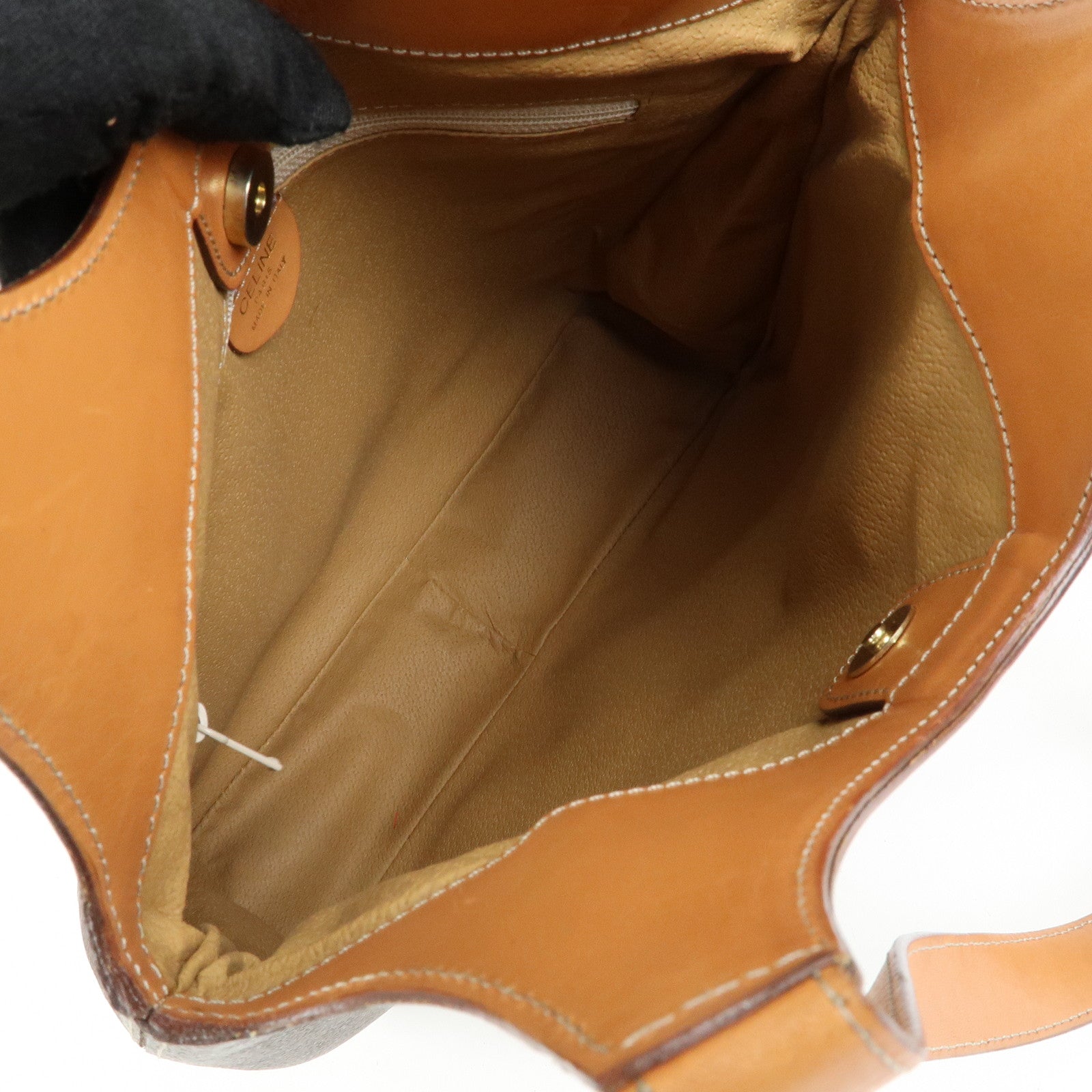 CELINE Macadam PVC Leather Tote Bag Shoulder Bag Brown