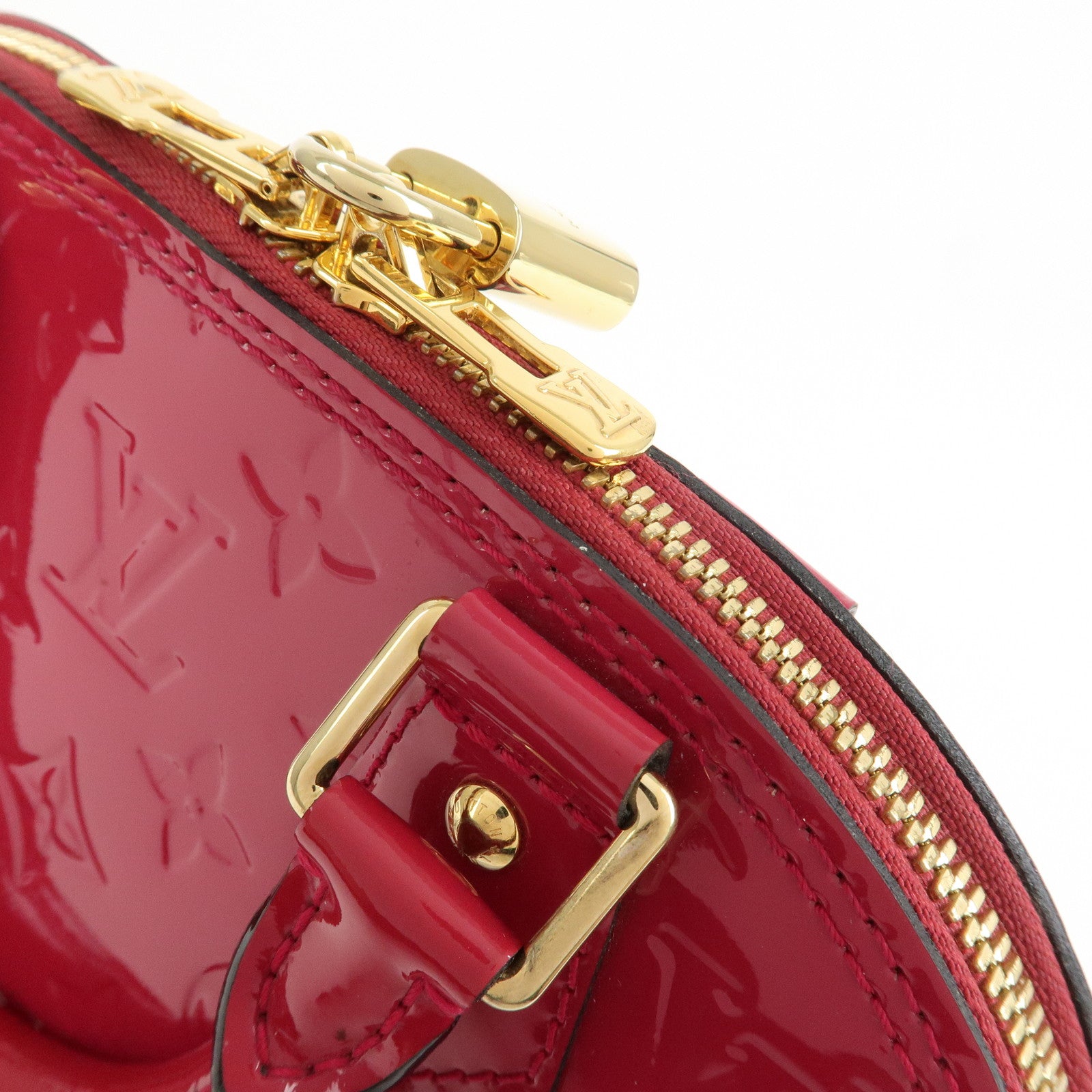 Louis Vuitton Monogram Vernis Alma BB 2Way Bag Rose Indien M91771