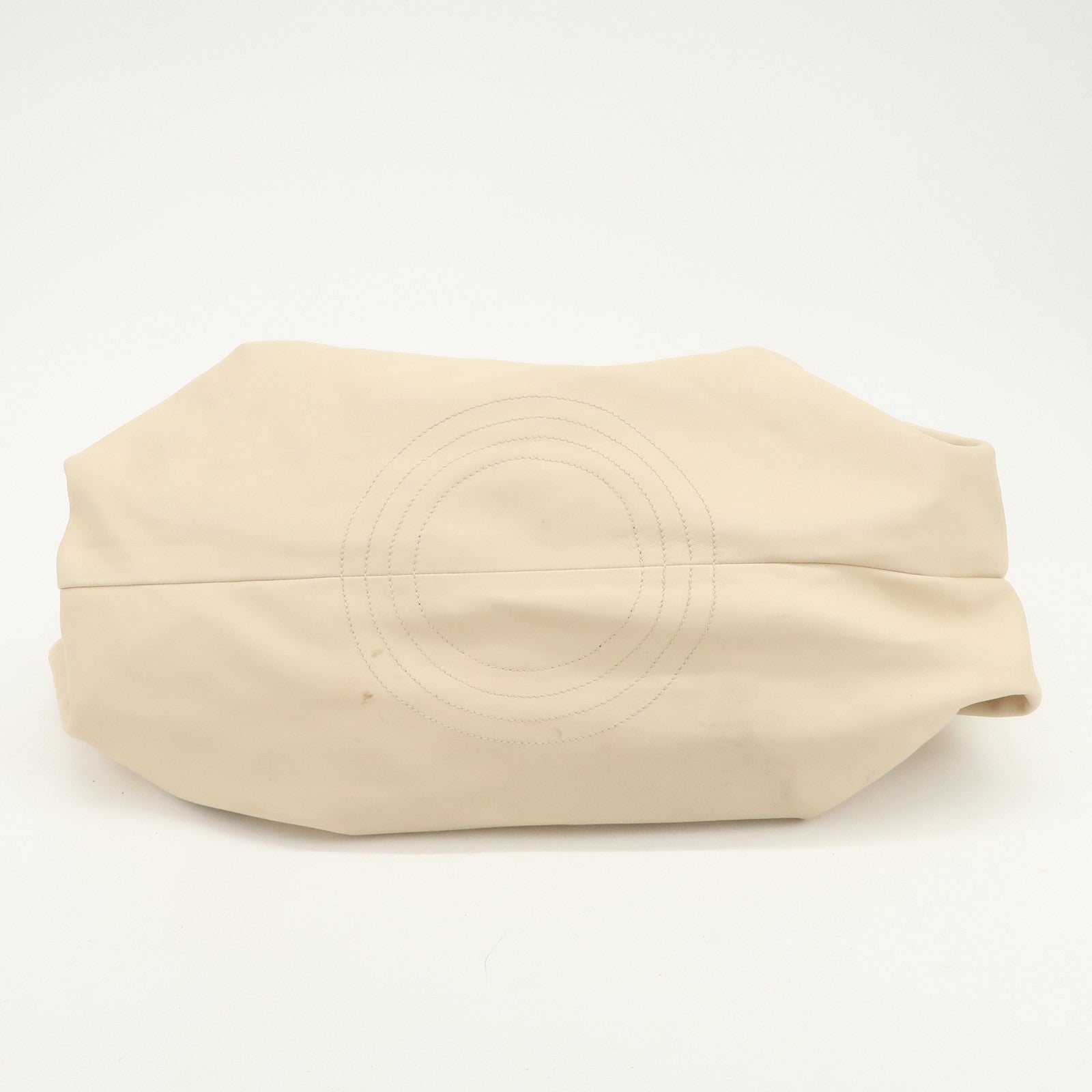 LOEWE Anagram Logo Nappa Leather Hand Bag Shoulder Bag Ivory