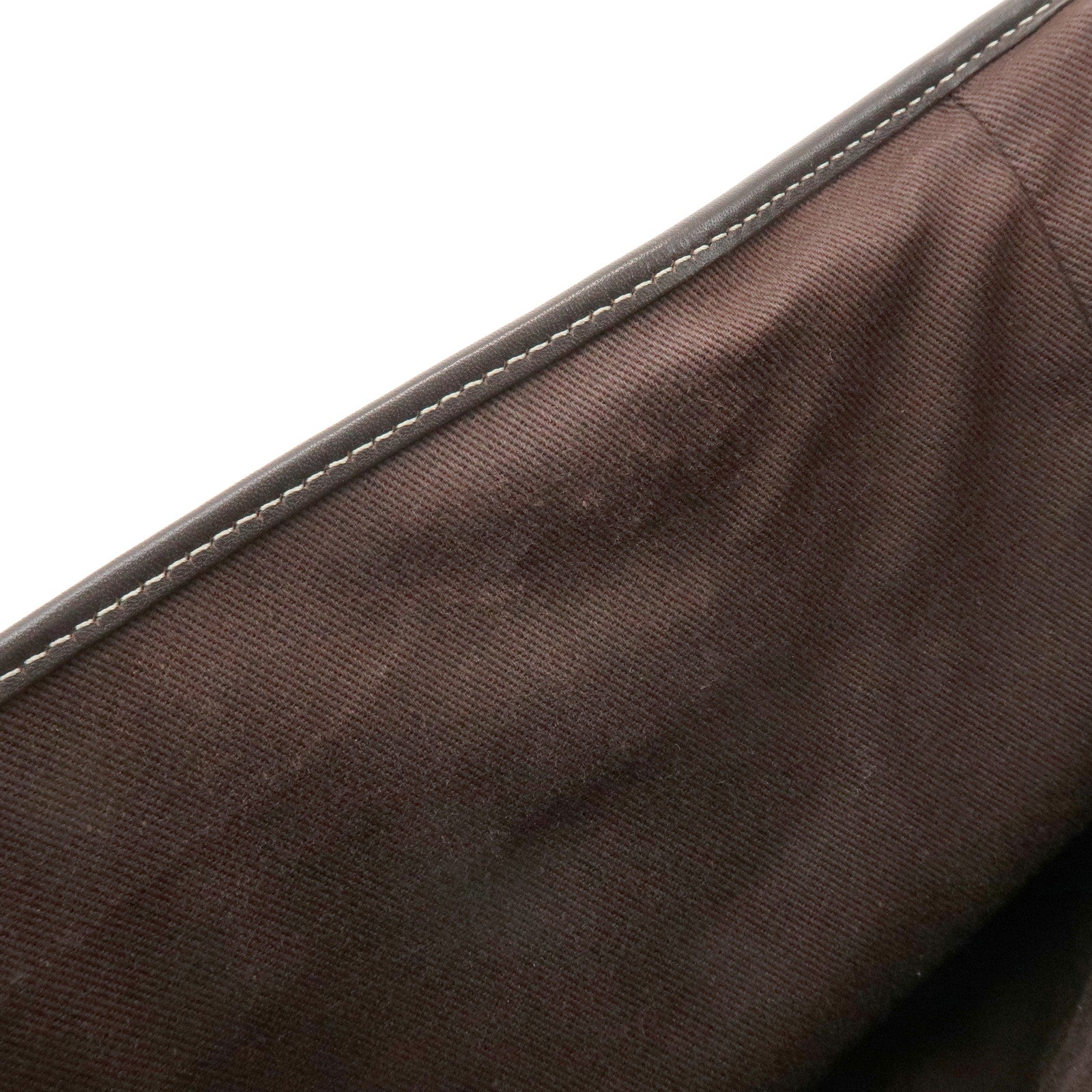 CELINE Macadam Boogie Bag Canvas Leather Hand Bag Tote Bag Beige