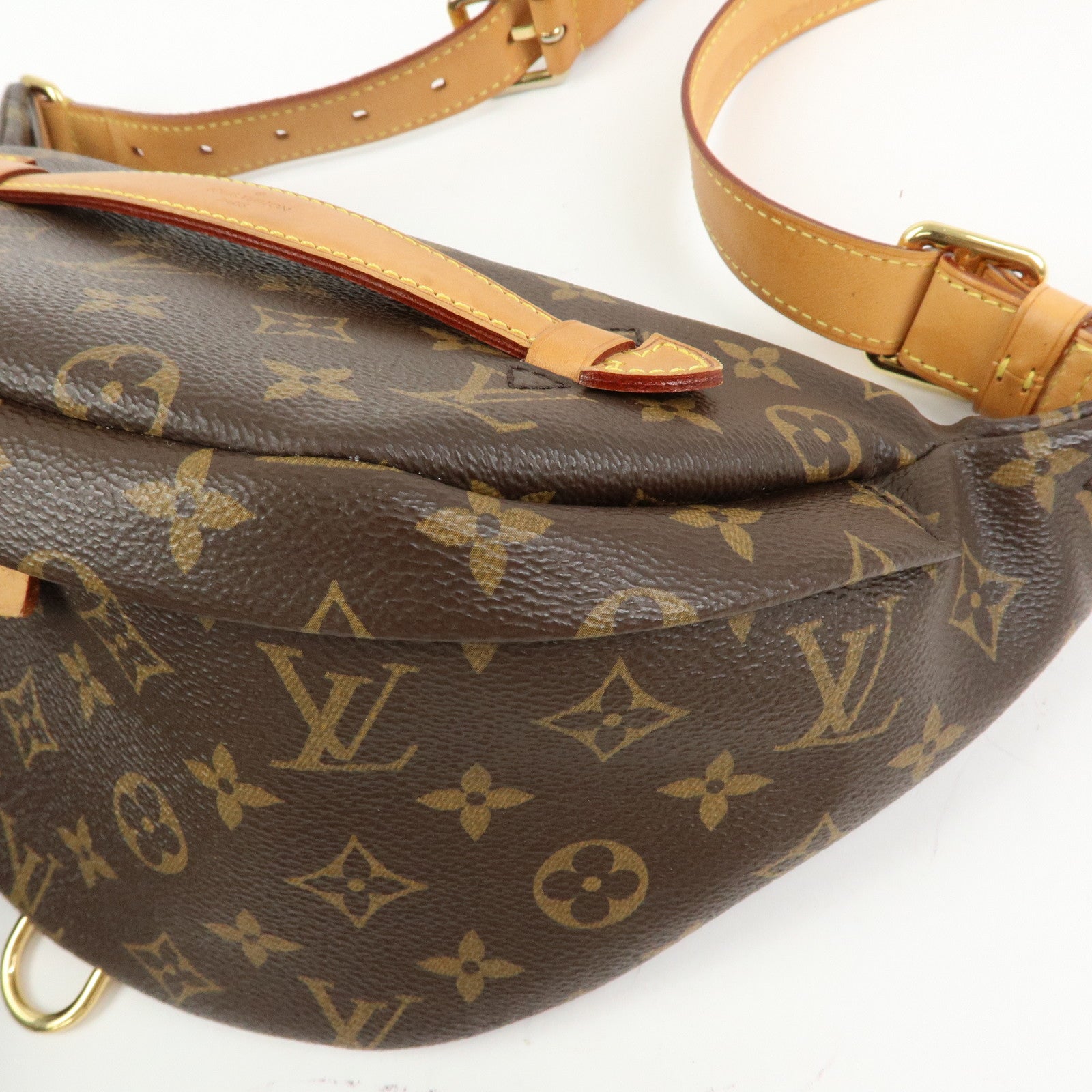 Louis Vuitton Monogram Bum Bag Crossbody Shoulder Bag Brown M43644
