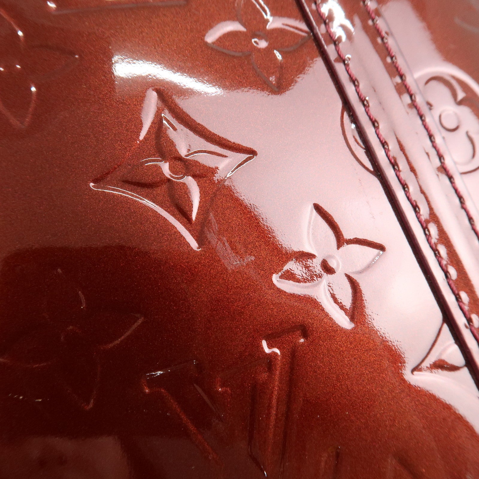 Louis Vuitton Monogram Vernis Avalon MM Tote Bag Amarante M91567