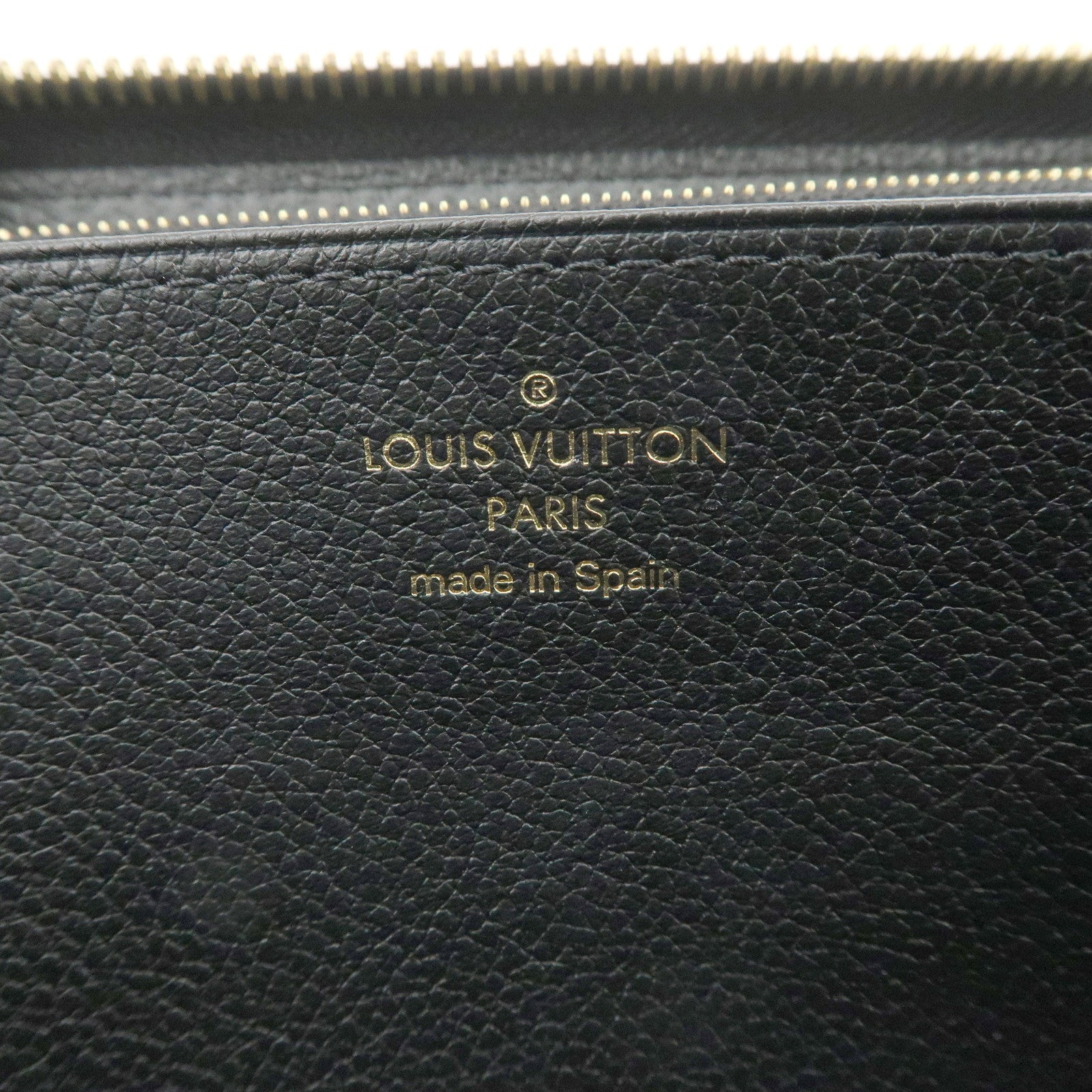 Louis Vuitton Monogram Empreinte Zippy Wallet Noir M61864