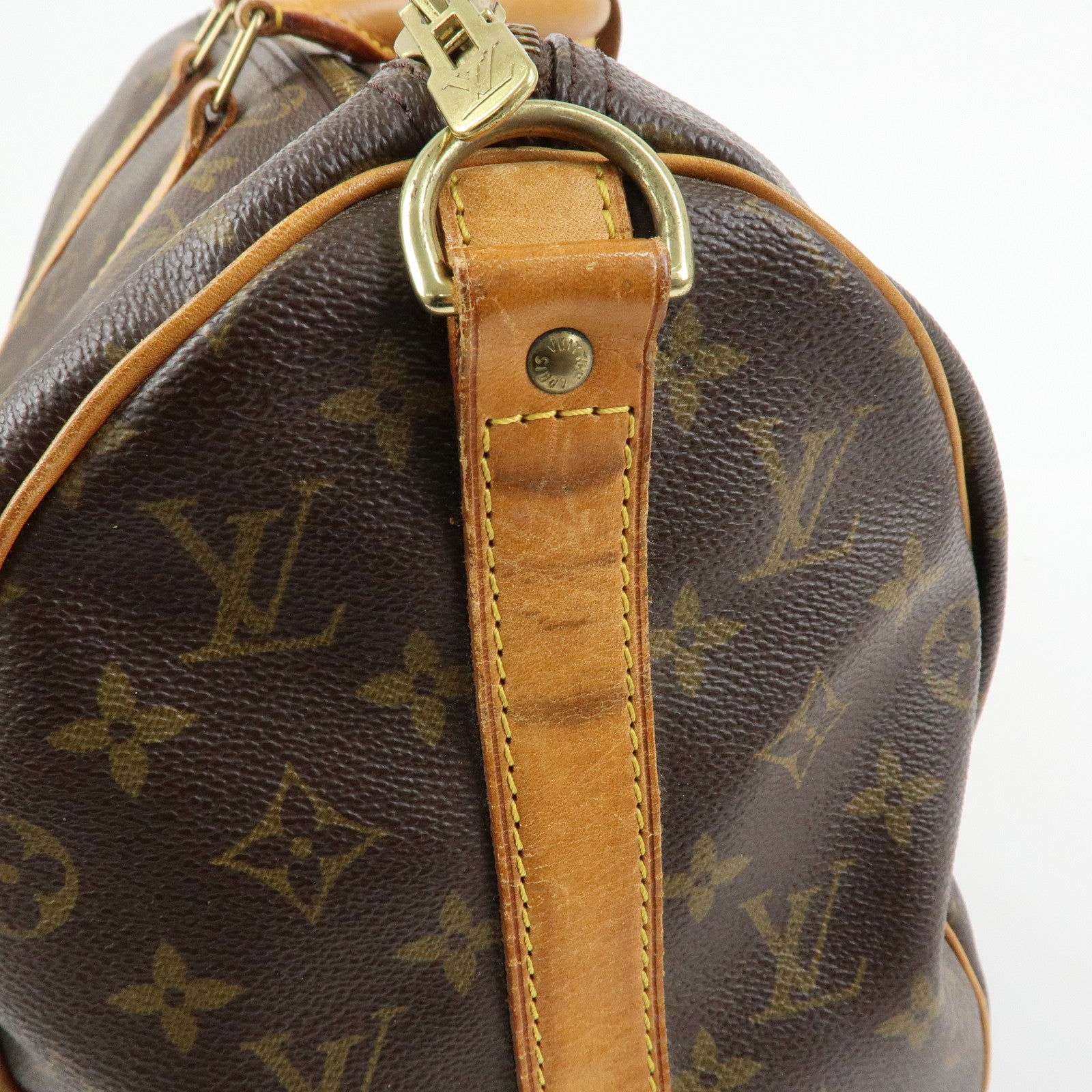 Louis Vuitton Monogram Keep All Bandouliere 45 Boston Bag M41418