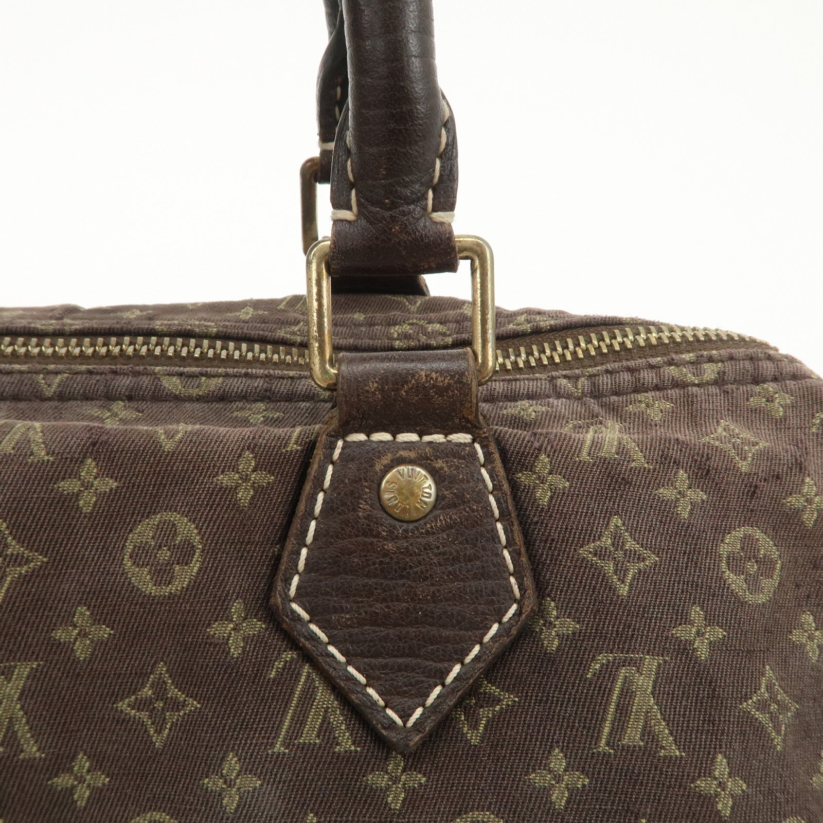 Louis Vuitton Monogram Mini Lin Speedy 30 Boston Bag Ebene M95224 Used Used