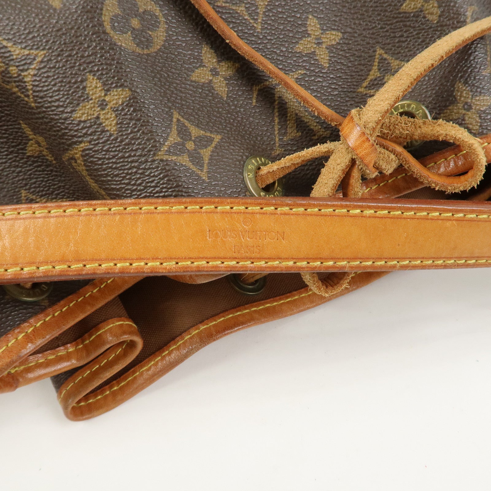 Louis Vuitton Monogram Petit Noe Shoulder Bag Brown M42226