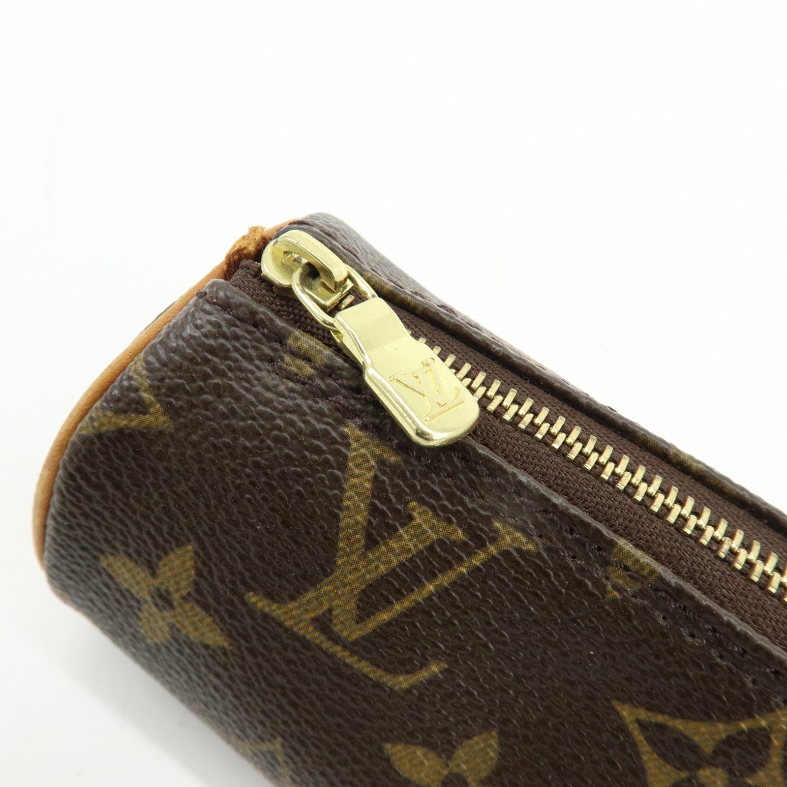 Louis Vuitton Monogram Set of 2 Mini Pouch for Papillon Bag Brown